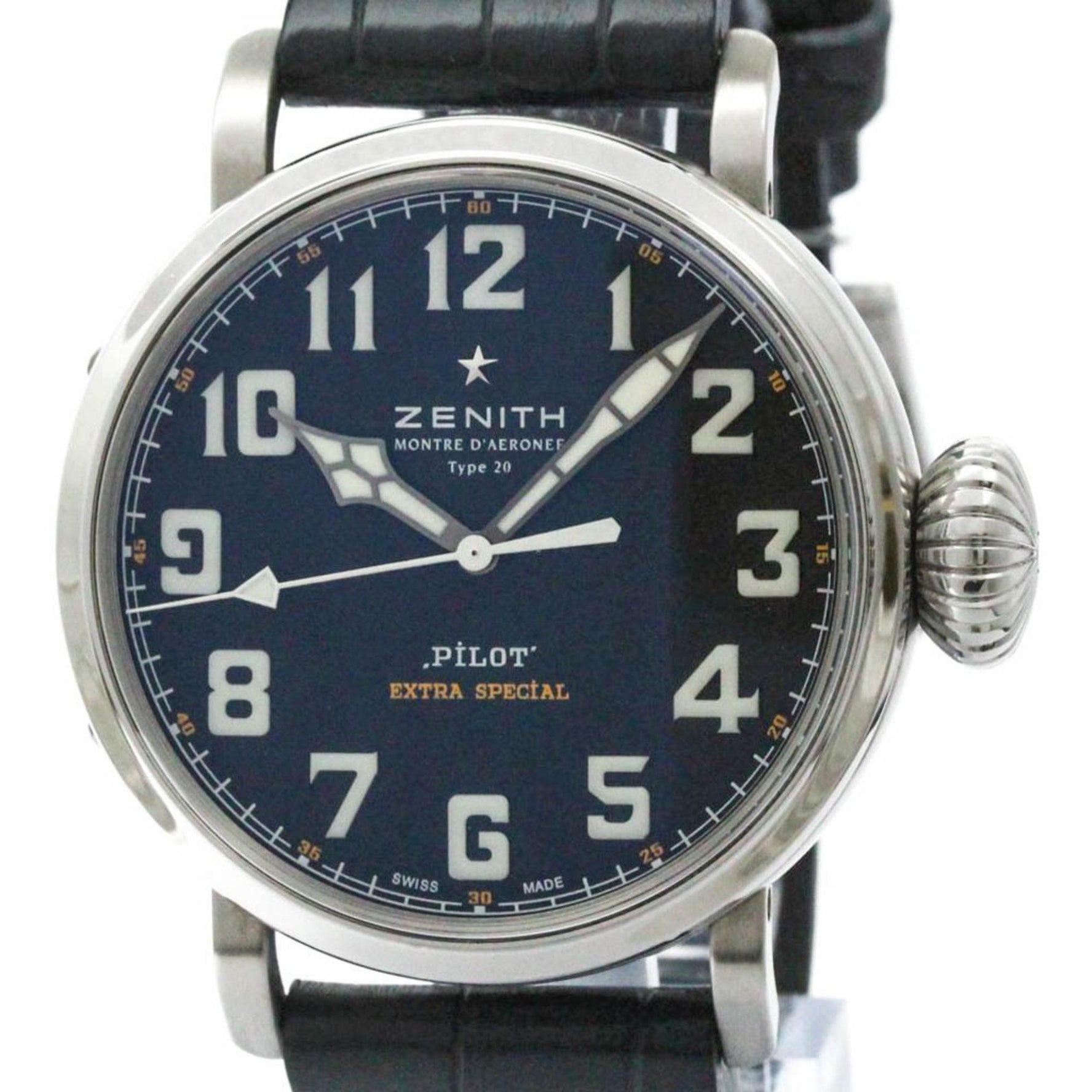 ZENITH Pilot Type 20 Extra Special Steel Automatic Watch 03.2430.3000 BF581267