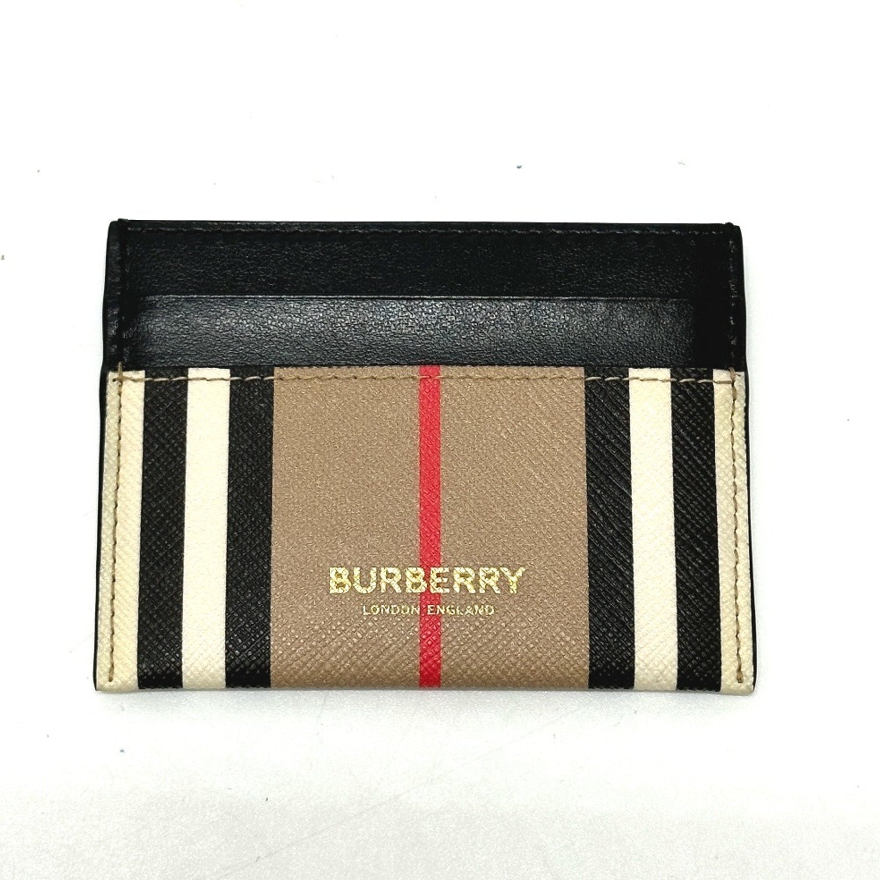 Burberry Business Card Holder Pass Case Card Case Black