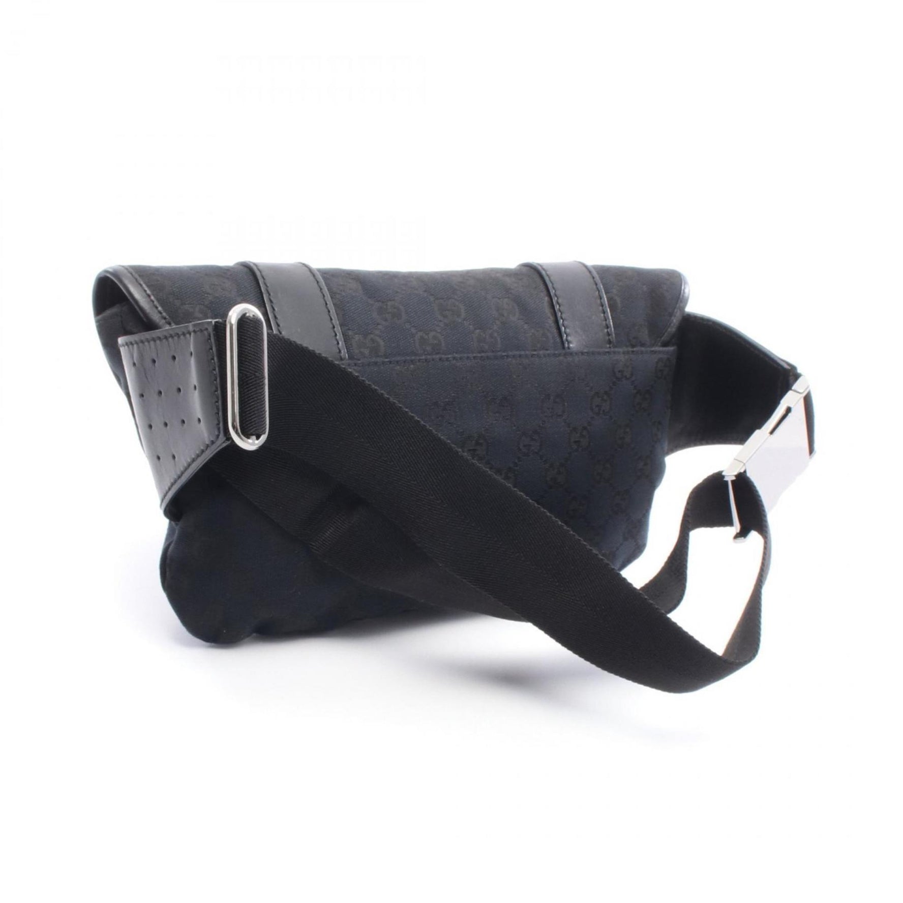 Gucci GG Canvas Waist Bag, and Leather, Men's