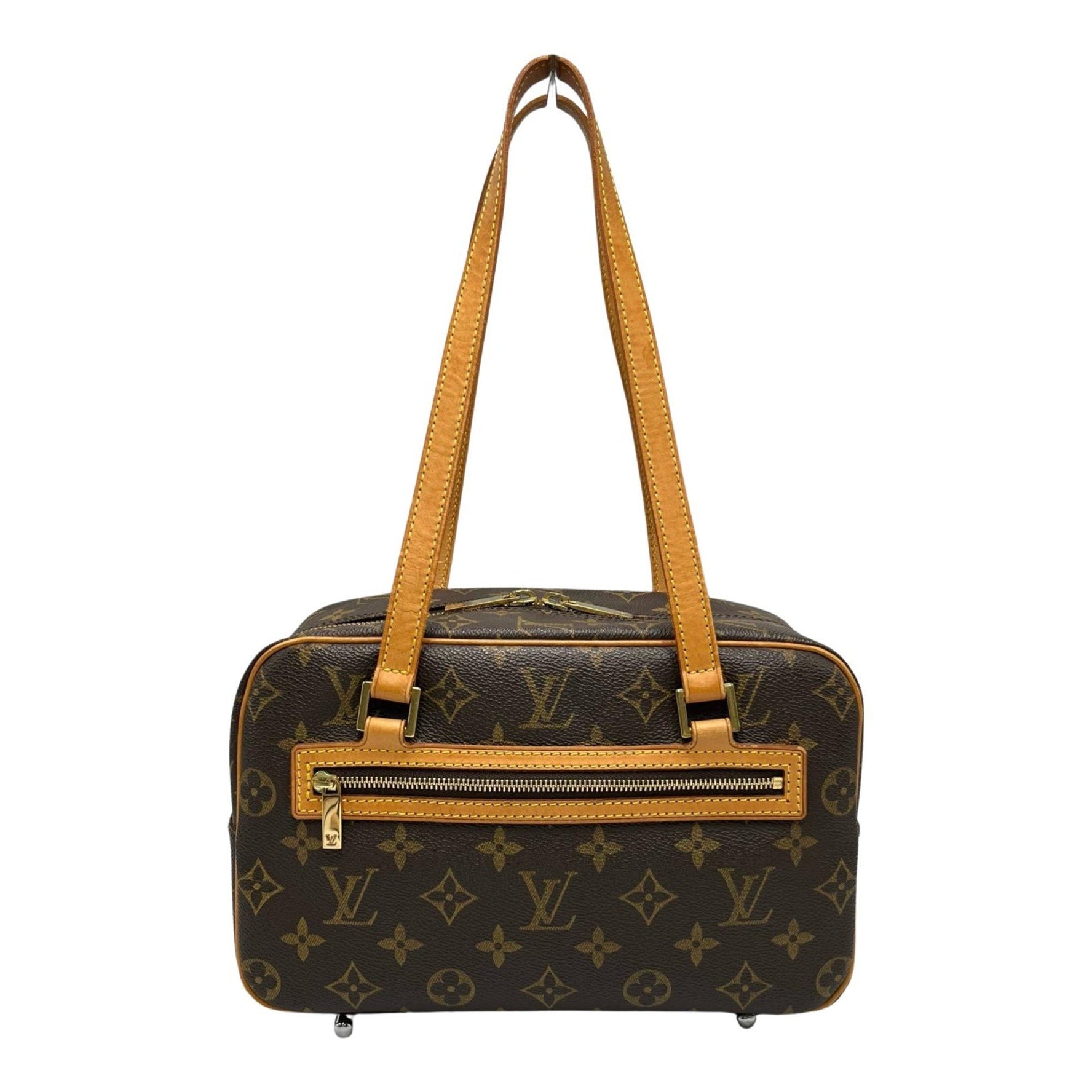 Louis Vuitton Cite MM Handbag Monogram Canvas Brown