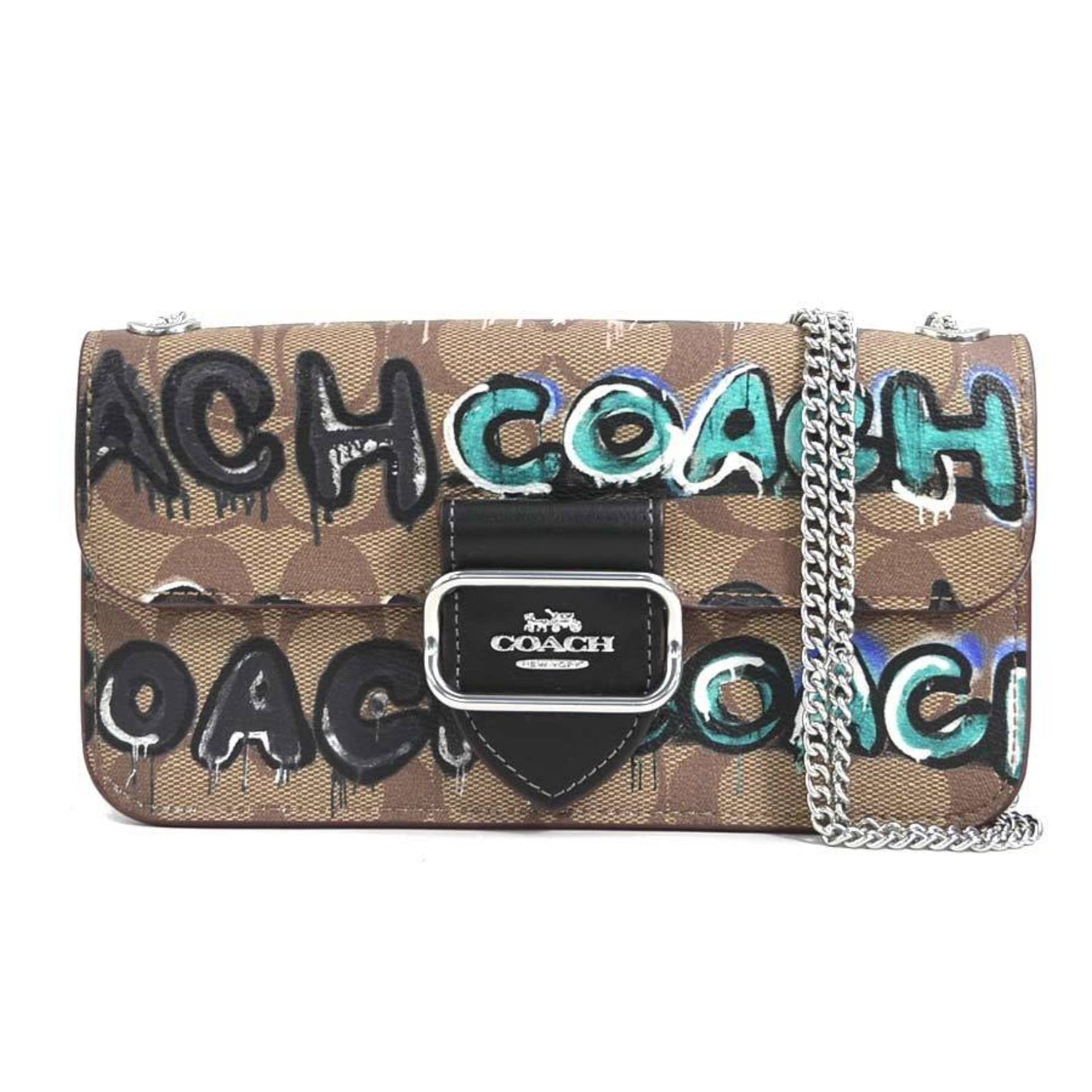 Coach Crossbody Shoulder Bag Signature Paint Leather