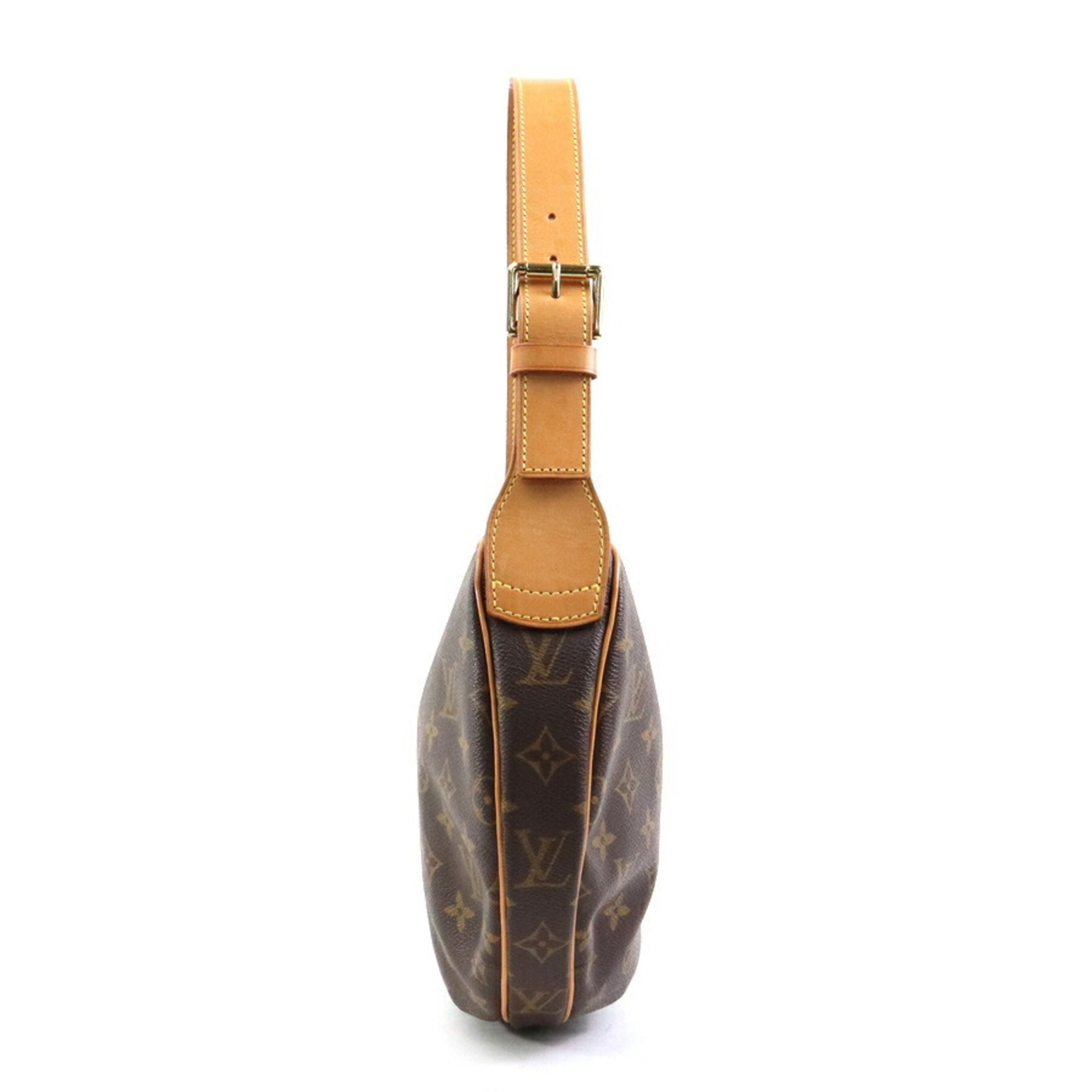 Louis Vuitton Shoulder Bag Monogram Croissant MM Canvas Gold