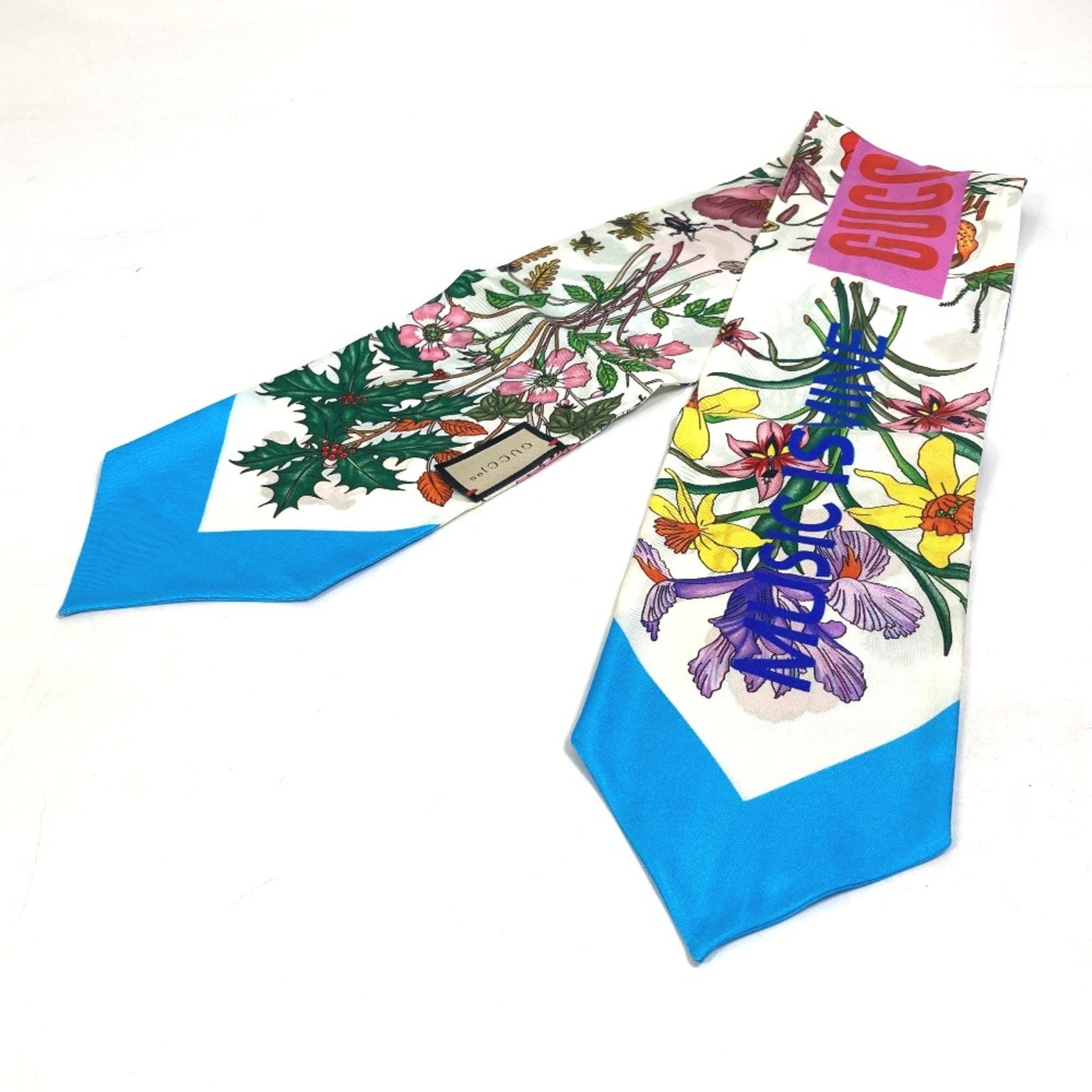 Gucci anniversary flora floral pattern BandeauScarf Scarf Multicolore