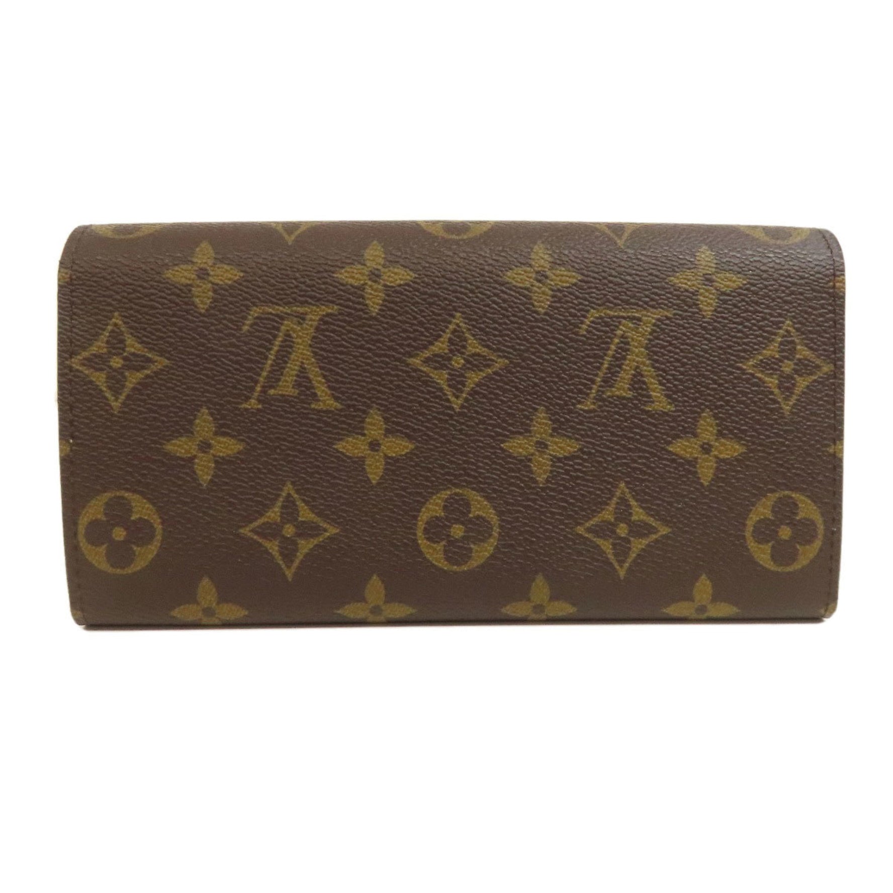 Louis Vuitton Portefeuille Sarah Trunk Long Wallet Monogram Canvas