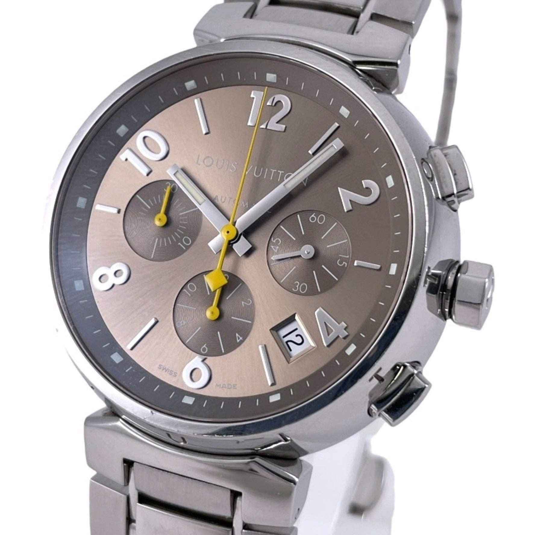 Louis Vuitton Tambour Chronograph Stainless Steel Automatic Watch
