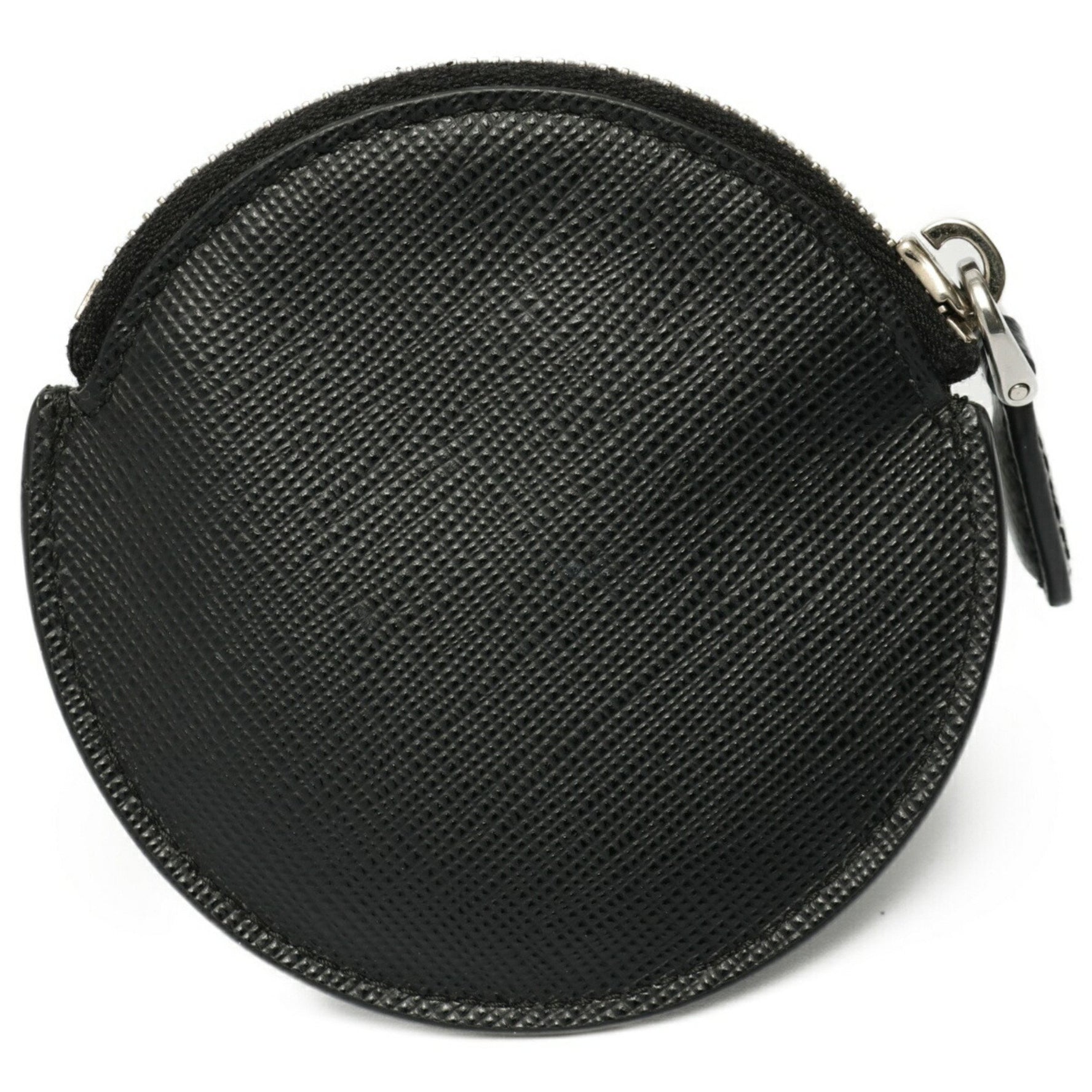PRADA Saffiano Triangle Coin Case Leather