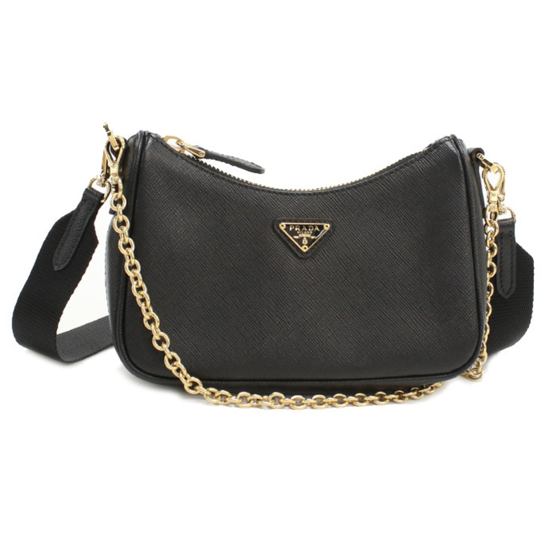 PRADA Saffiano Leather Mini Shoulder Bag