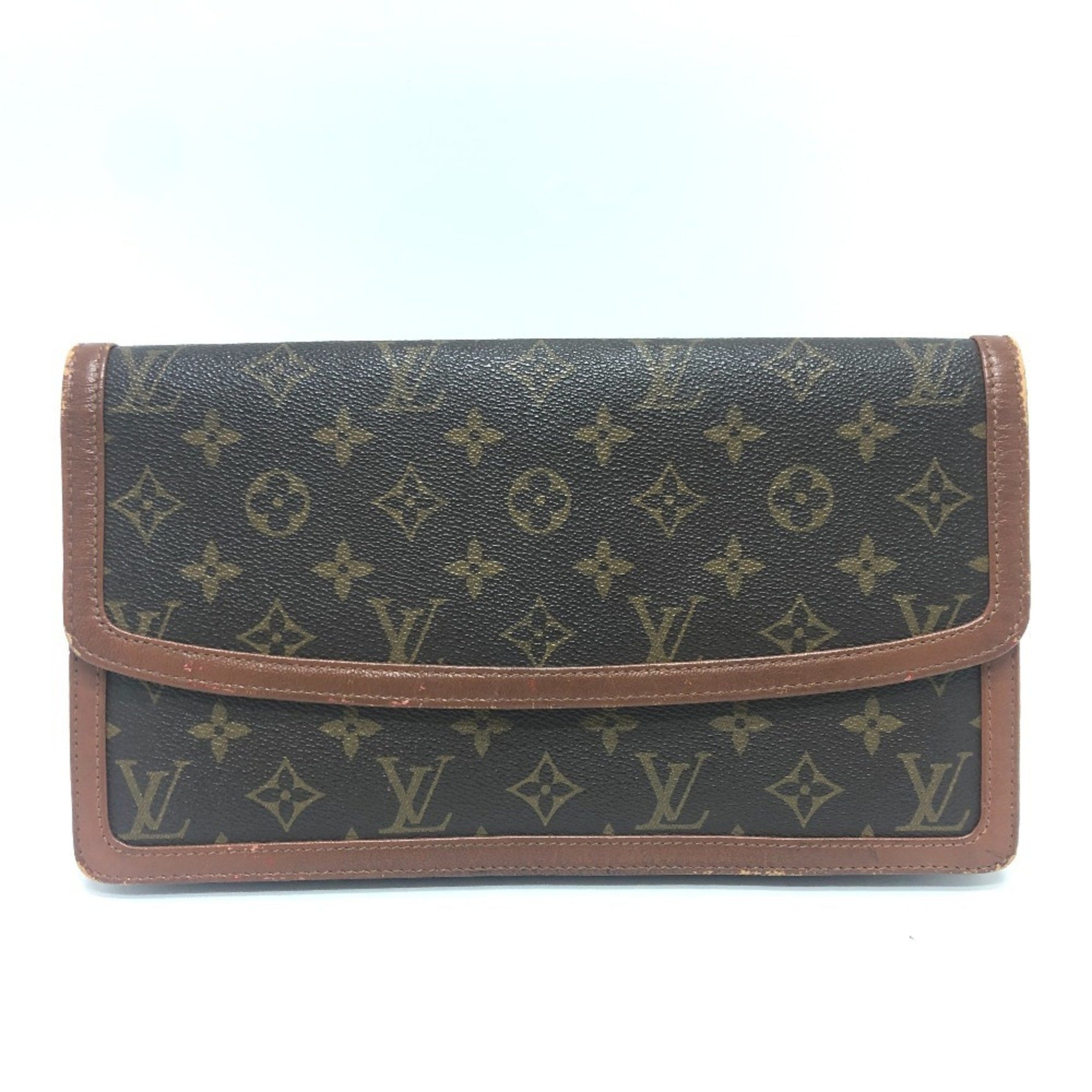 Louis Vuitton Monogram Pochette Dame GM Bag Pouch Second Clutch Canvas