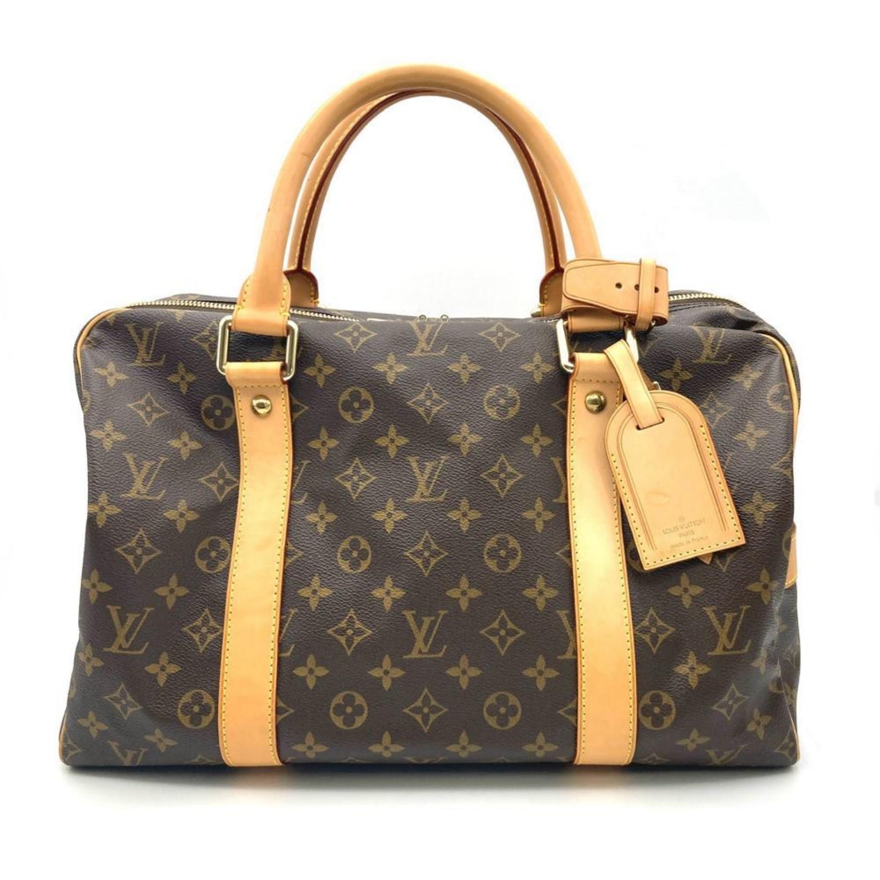 Louis Vuitton Carryall Boston Bag Monogram Canvas Brown
