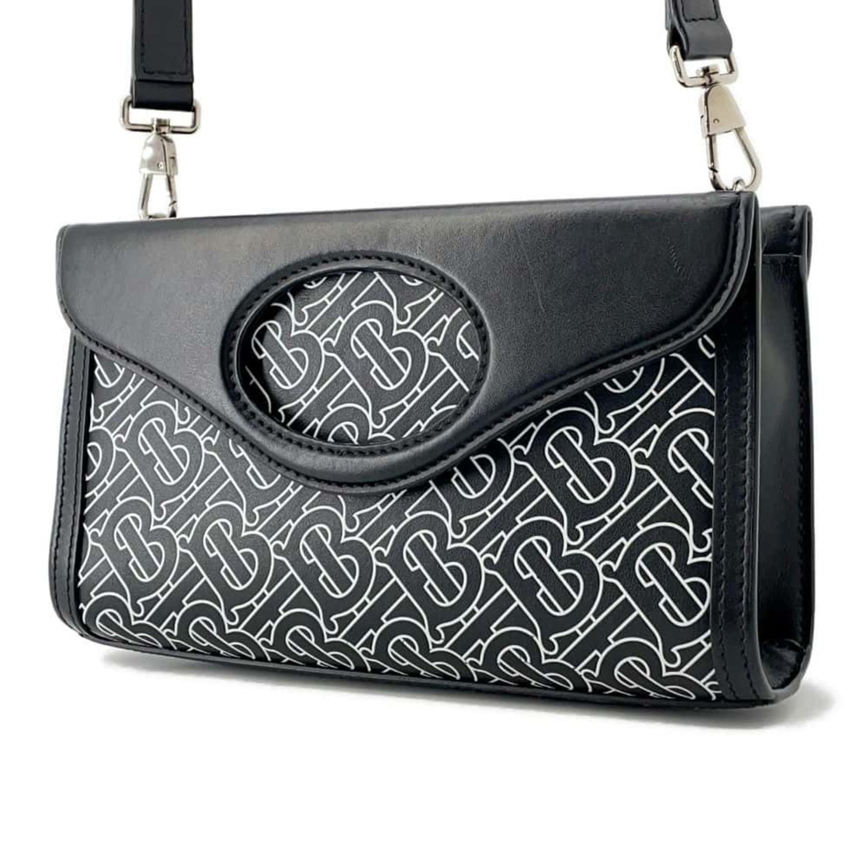 Burberry Clutch Bag BT Leather Shoulder Handbag