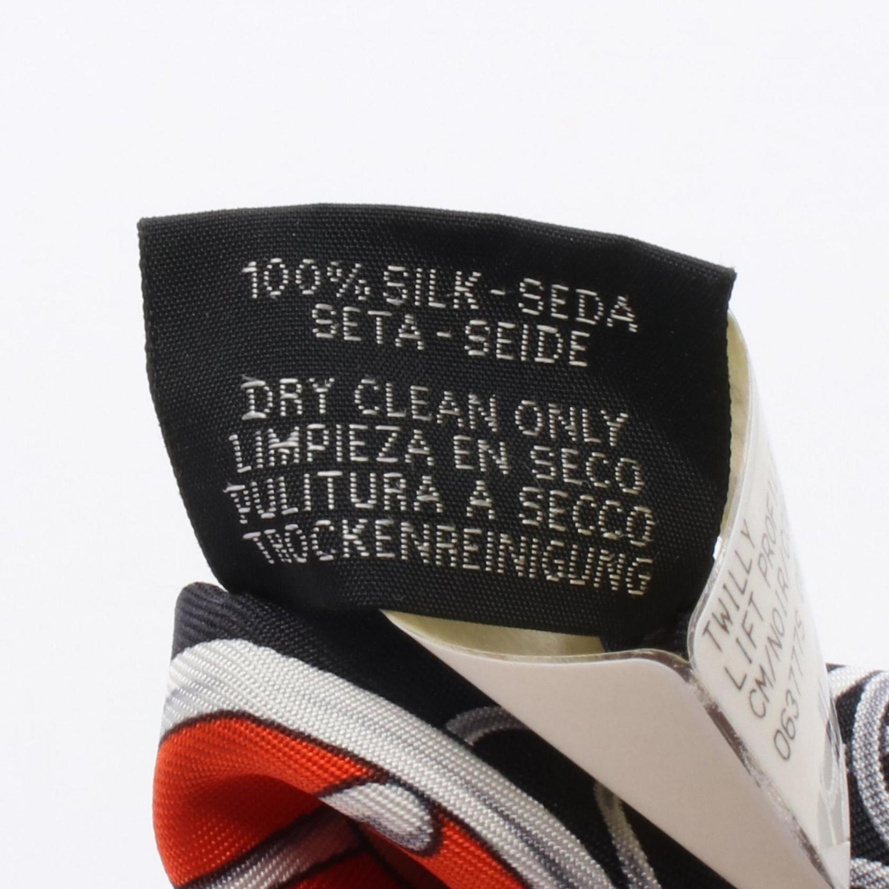 Hermes Hermès Twilly Lift Profile Silk Scarf in Black and Multicolor