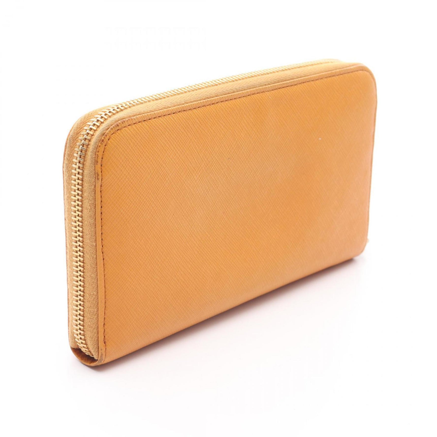 Prada round long wallet in Saffiano leather