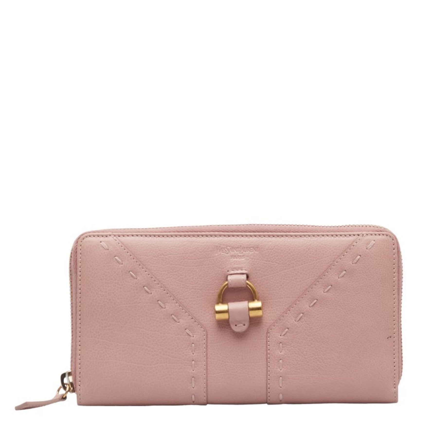 Saint Laurent Muse Round Long Wallet Leather