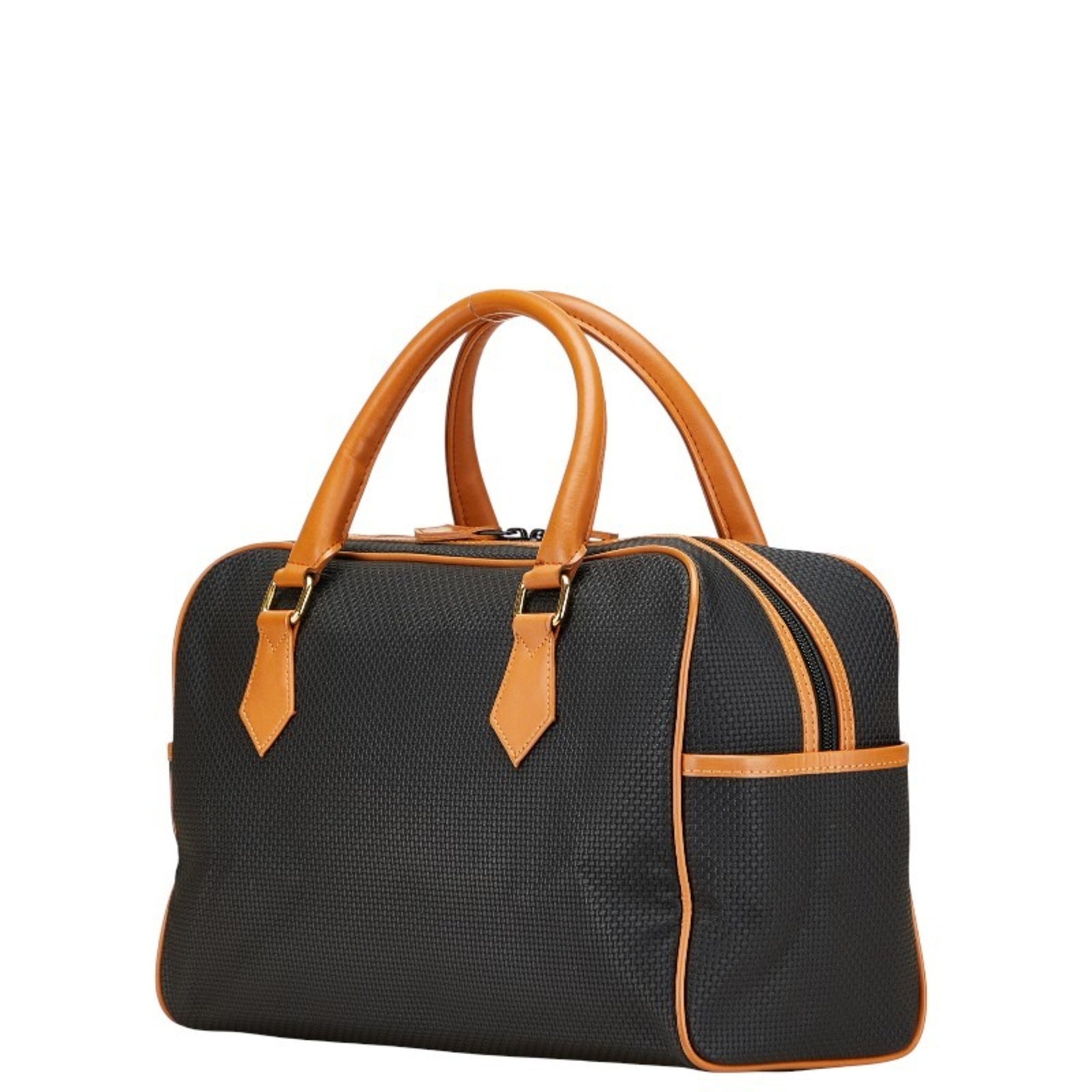 Saint Laurent Mini Boston Bag Handbag Black Brown Leather SAINT LAURENT