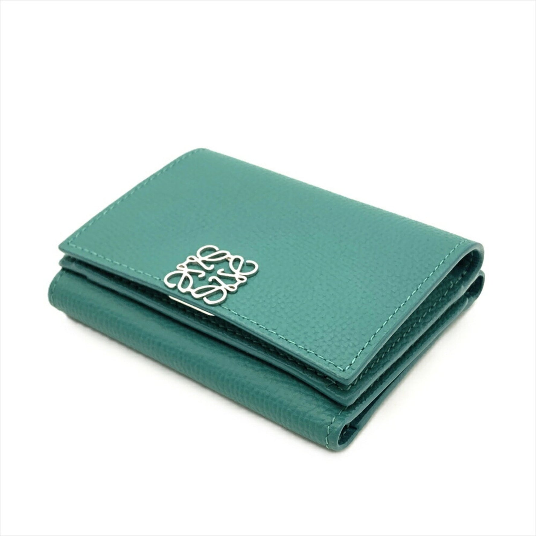 LOEWE Anagram Trifold Wallet in Grained Leather