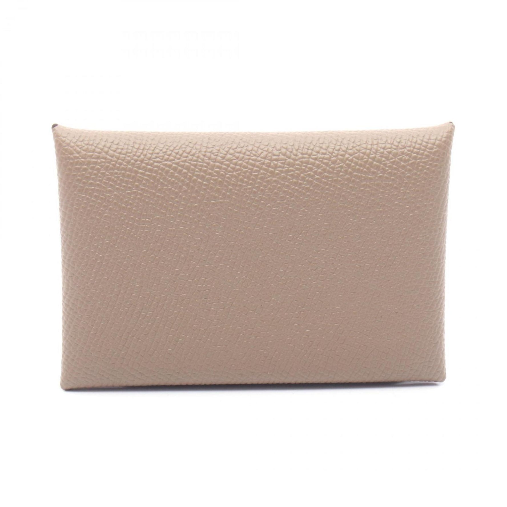 Hermes Calvi Wallet/Coin Case Wallet Calfskin (Cowhide) Veau Epsom Leather