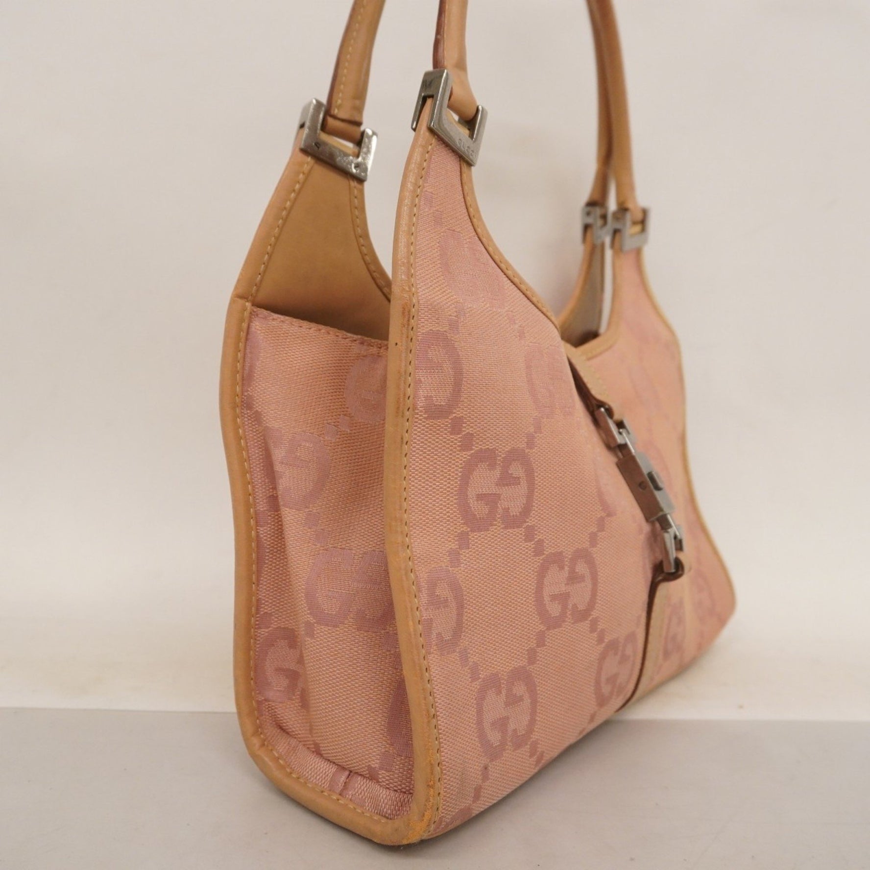 Gucci Jumbo GG 002 1068 Canvas Handbag