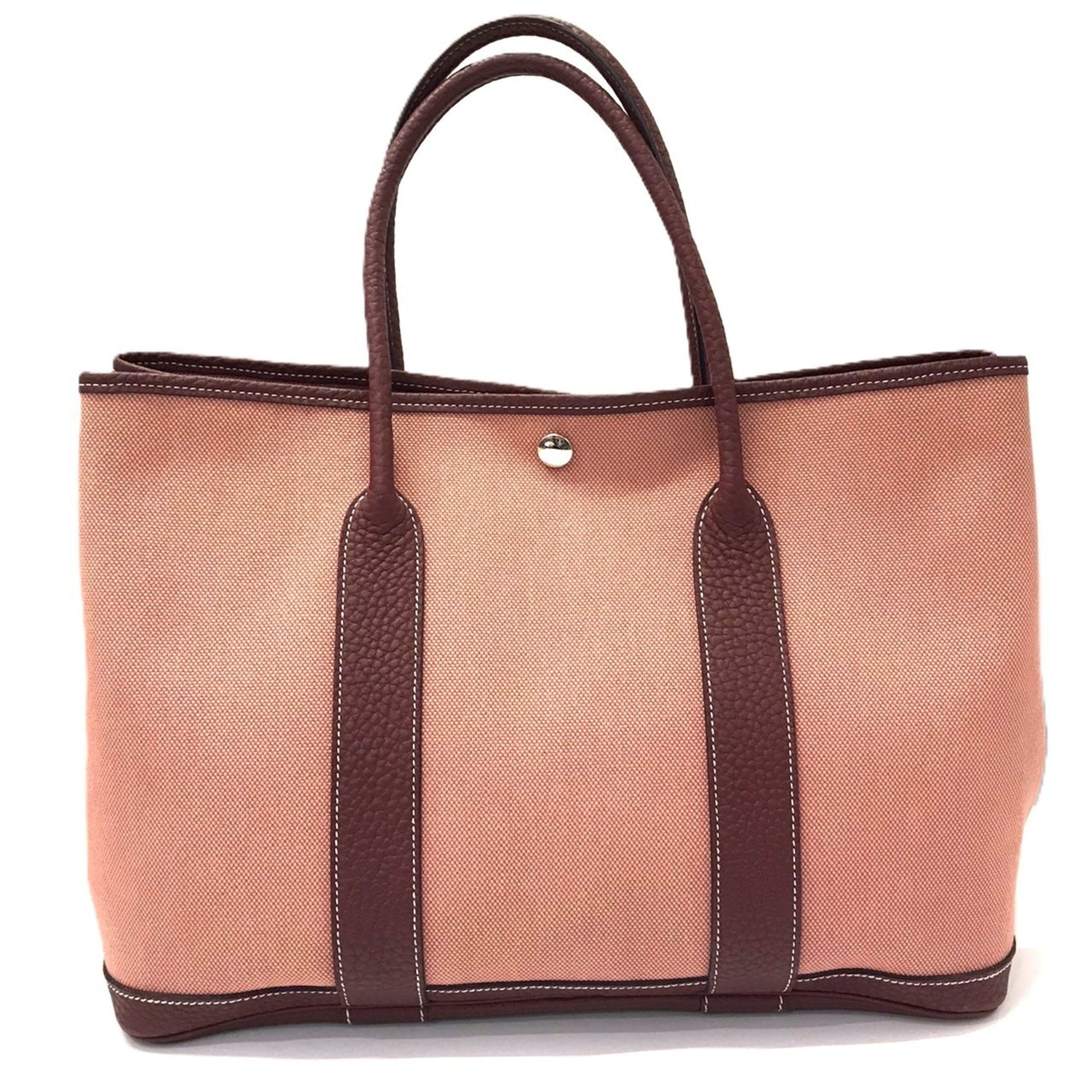 Hermès Garden PM Tote Bag, Rouge H, O Stamp, HERMES