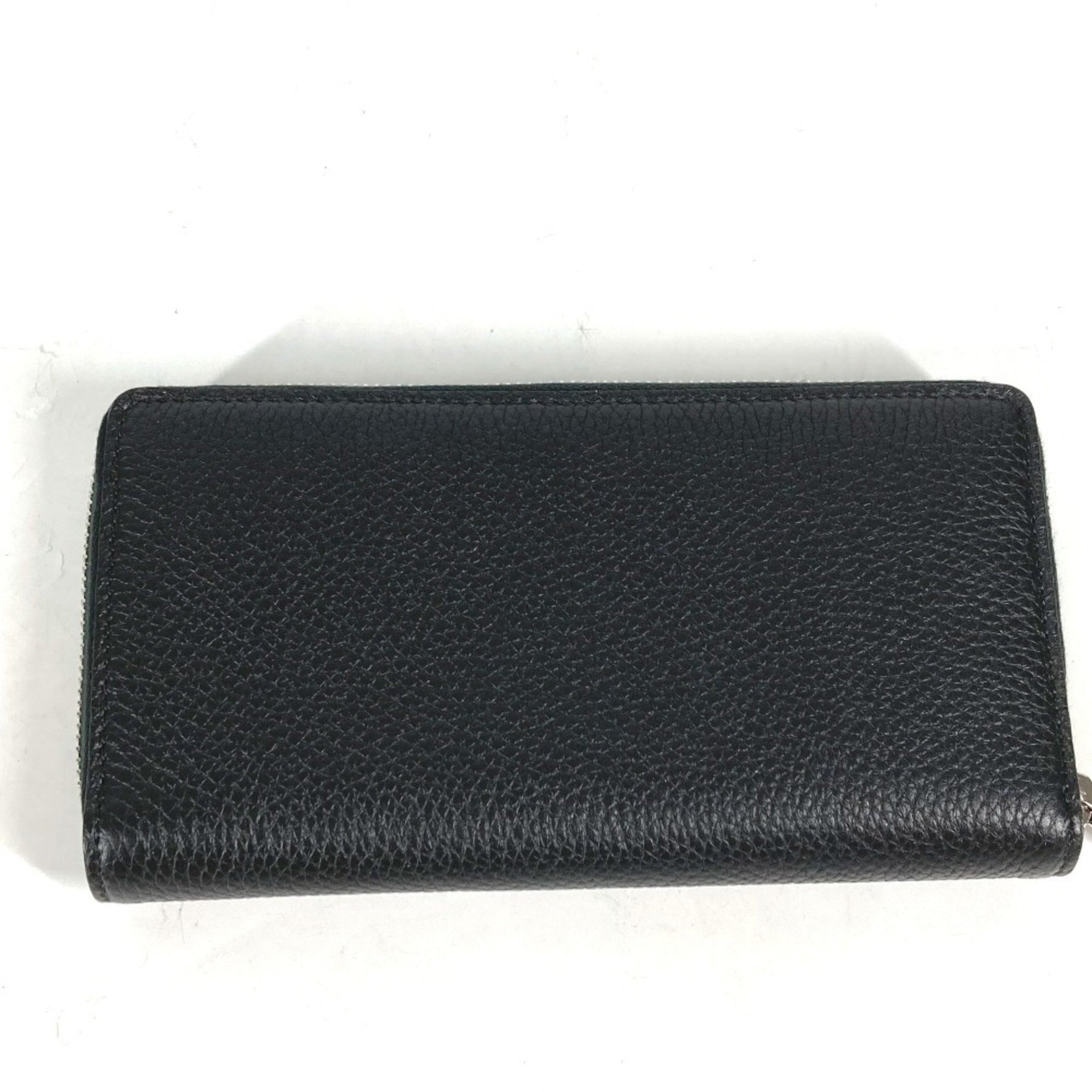 GUCCI Logo Zip-Around Wallet, Leather, Like New