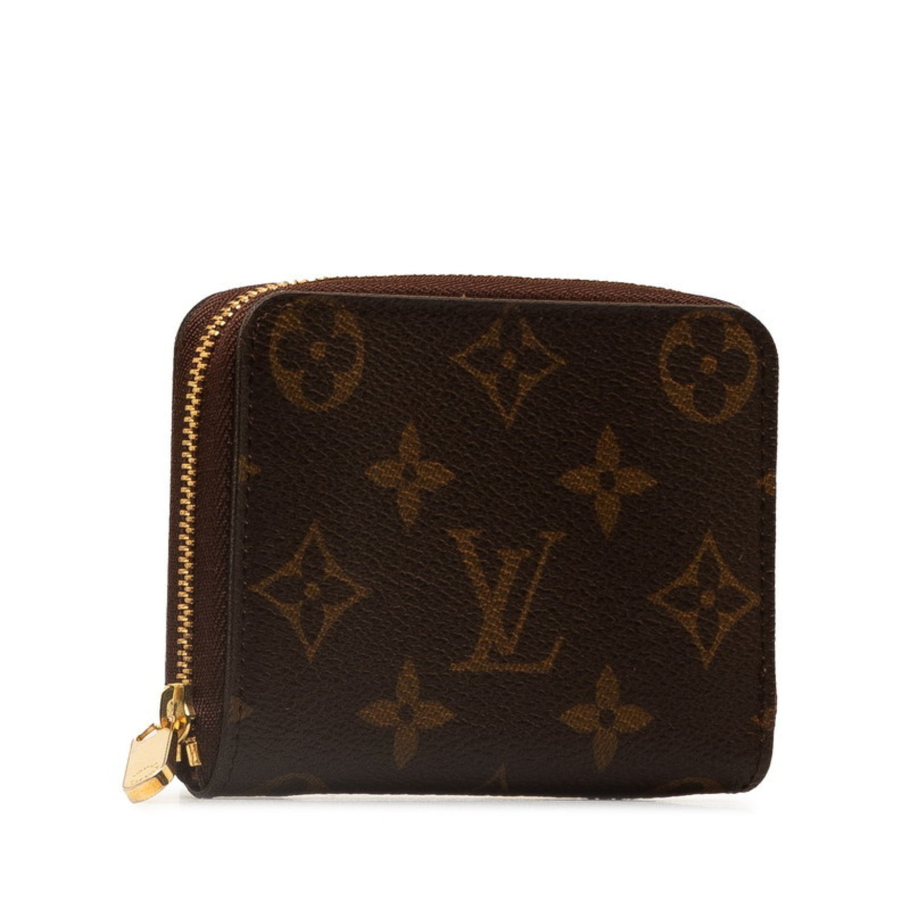 Louis Vuitton Monogram Zippy Coin Purse Case PVC Leather