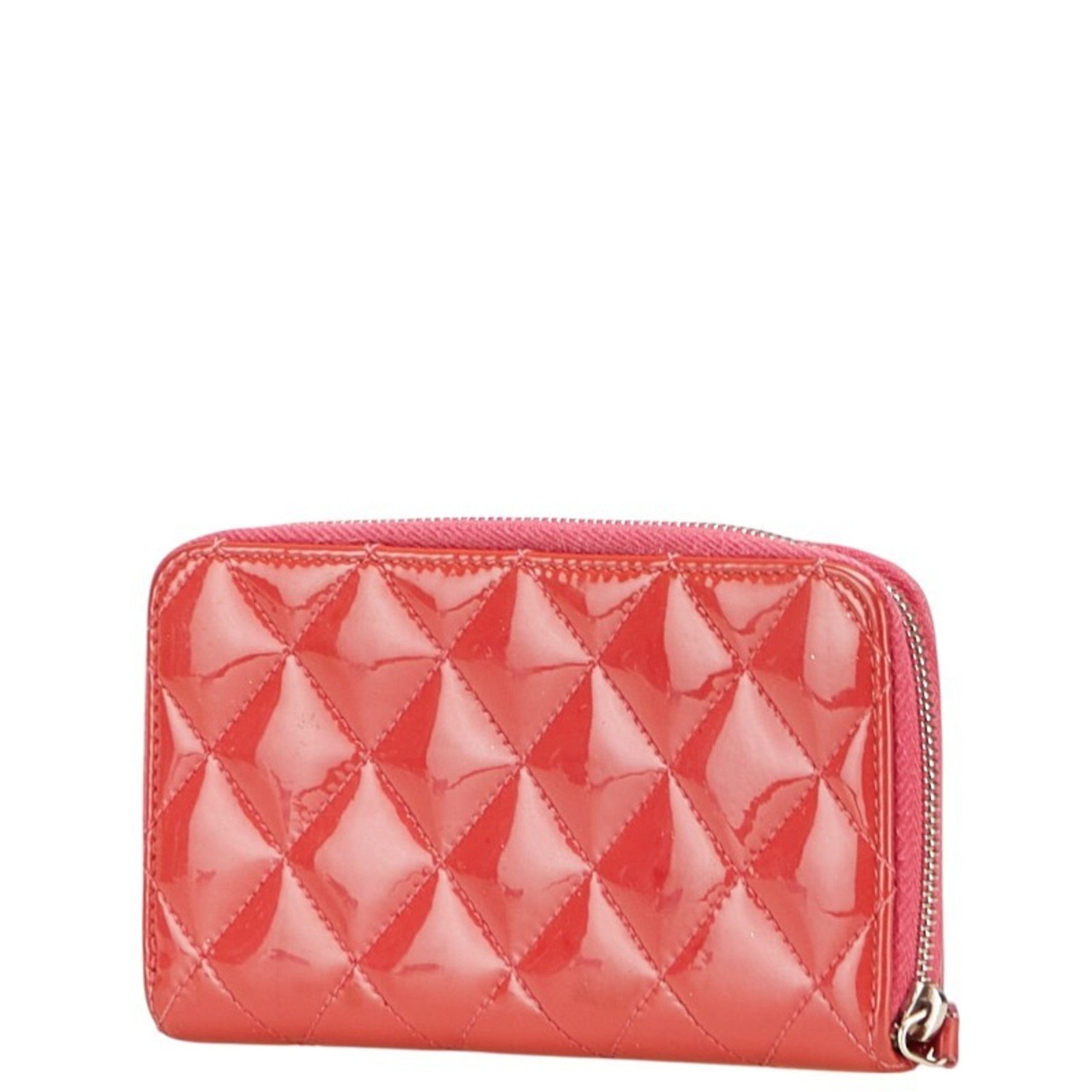 CHANEL Brilliant Matelasse Coco Mark Long Wallet Enamel