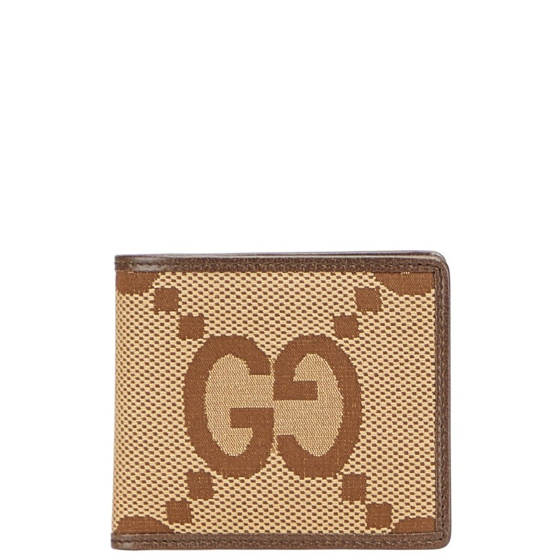 Gucci Jumbo GG Bifold Wallet Canvas and Leather
