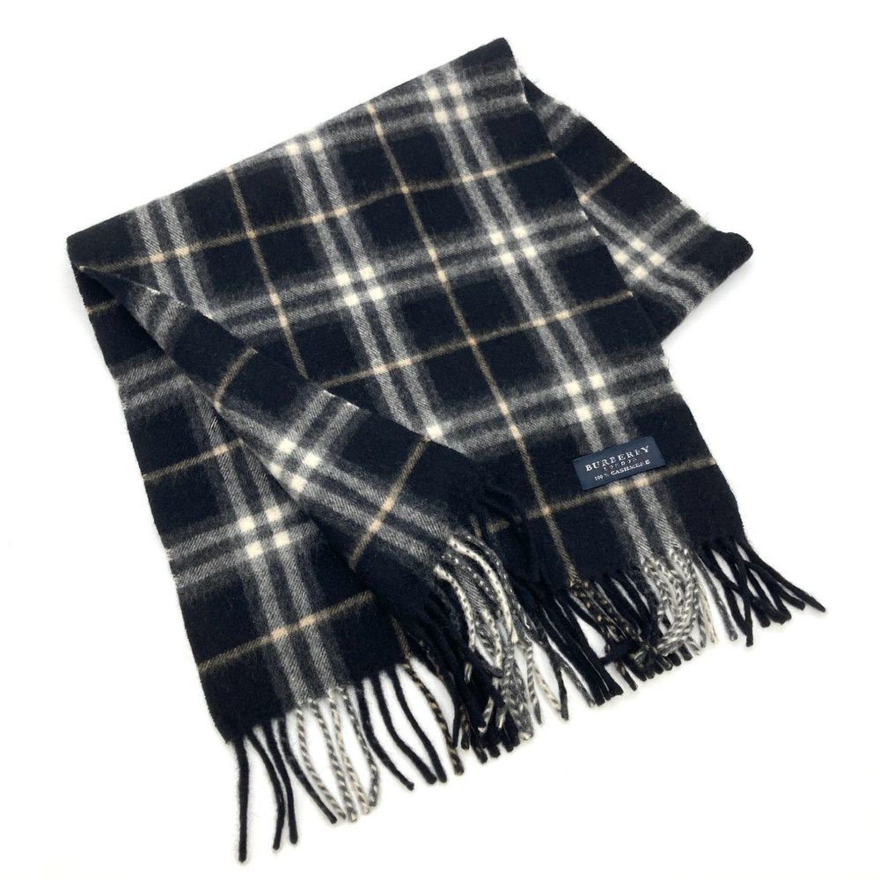 Burberry Check Scarf Cashmere