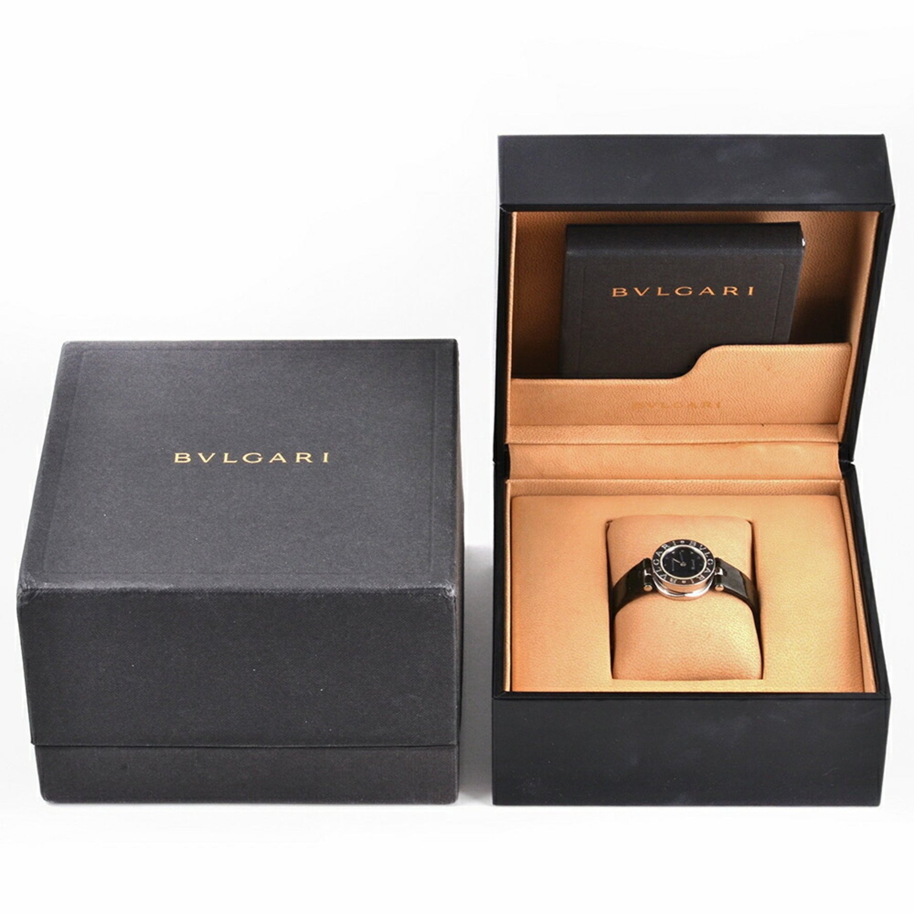 BVLGARI Bangle Watch Quartz Black Dial Ladies