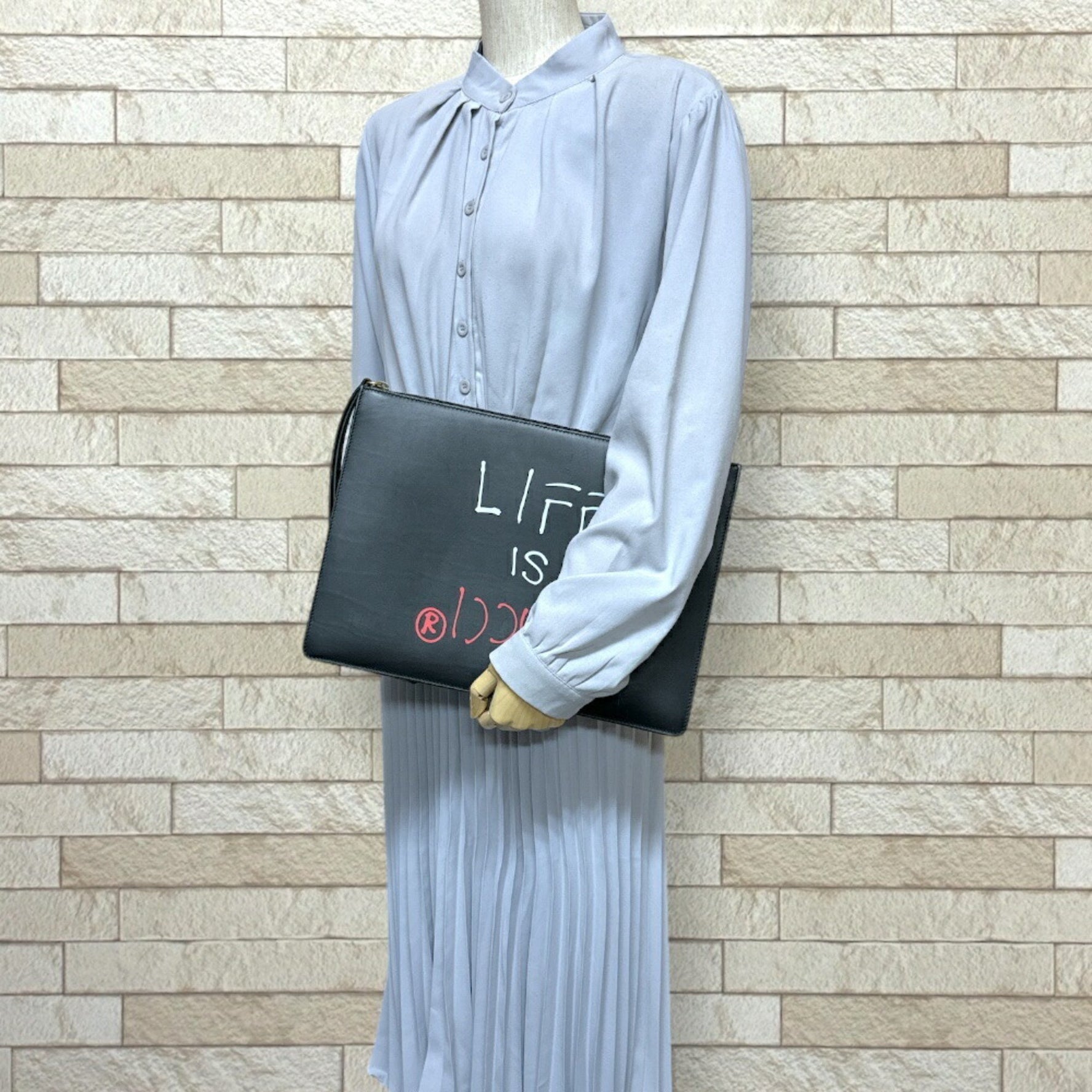 Gucci Ghost Clutch Bag Leather