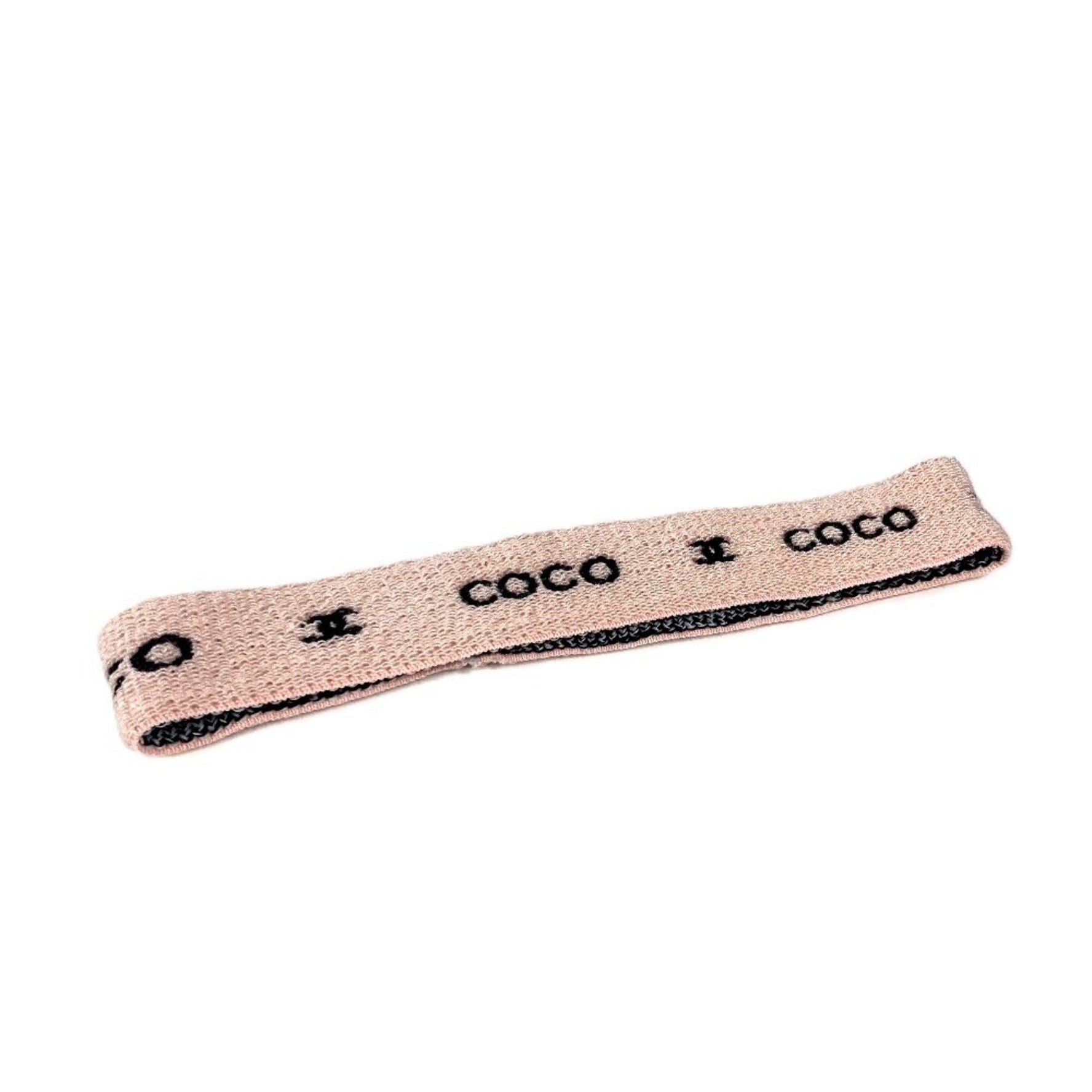 CHANEL COCO logo headband, hair accessory, band, elastic, men, women