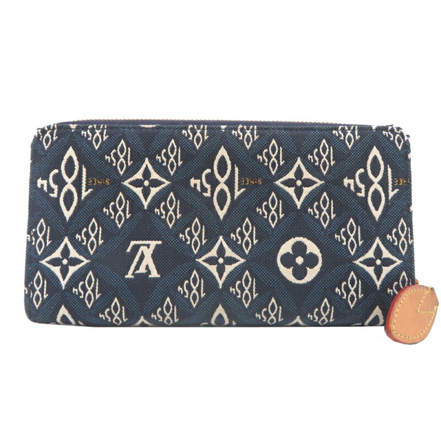 Louis Vuitton Zippy Wallet Monogram Jacquard Navy