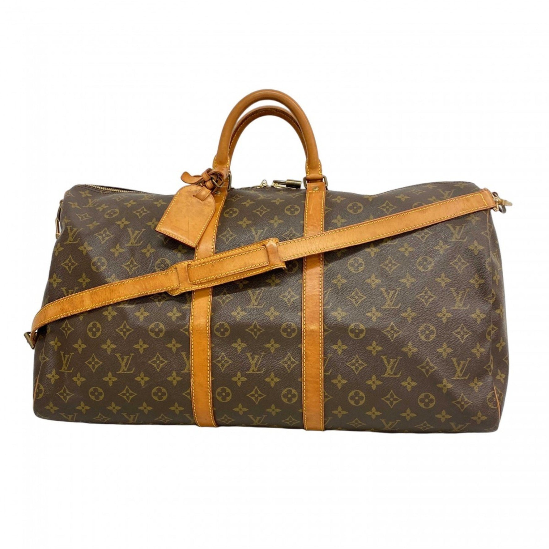 Louis Vuitton Monogram Keepall Bandouliere 55 Boston Bag Men's and