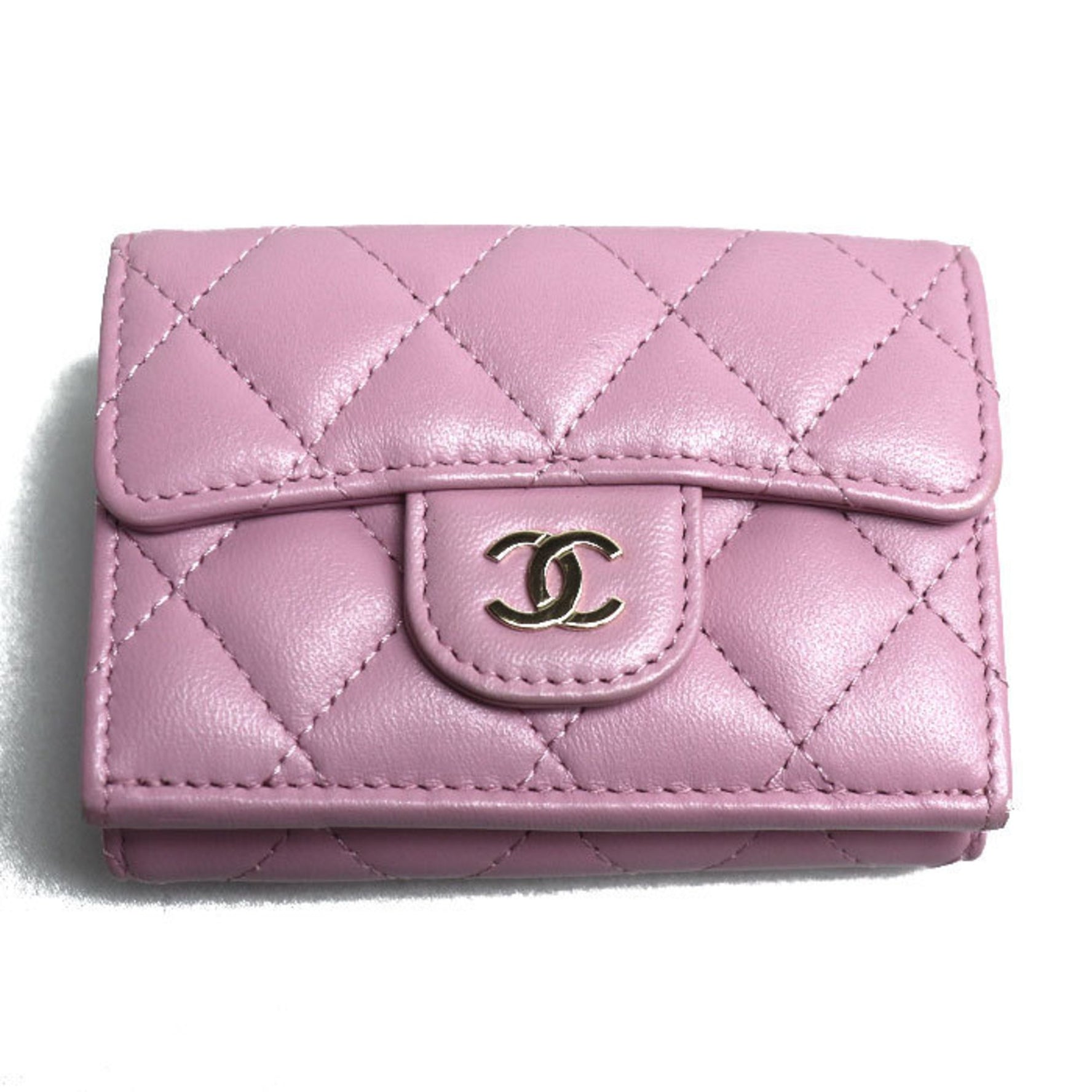 CHANEL Matelasse Classic Small Flap Wallet Tri-fold