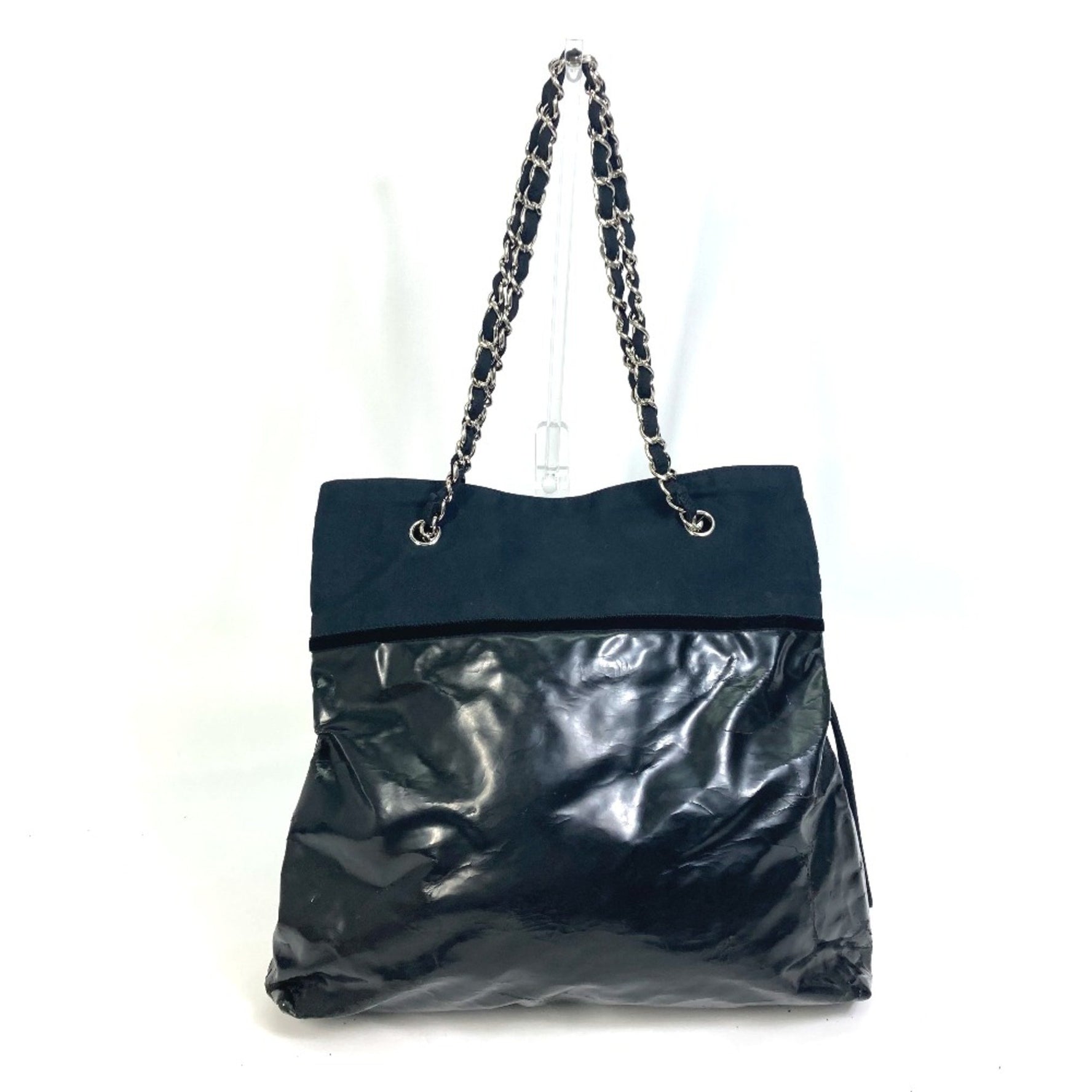 Chanel Shoulder Bag Chain Shoulder Bag Tote Bag SilverHardware