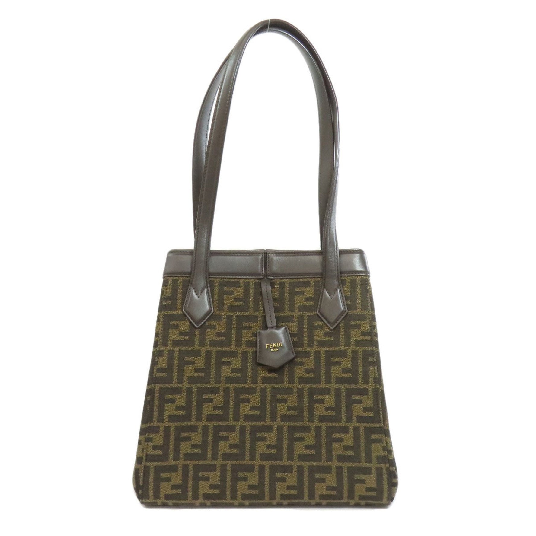 Fendi Origami Medium Zucca Print Canvas Tote Bag