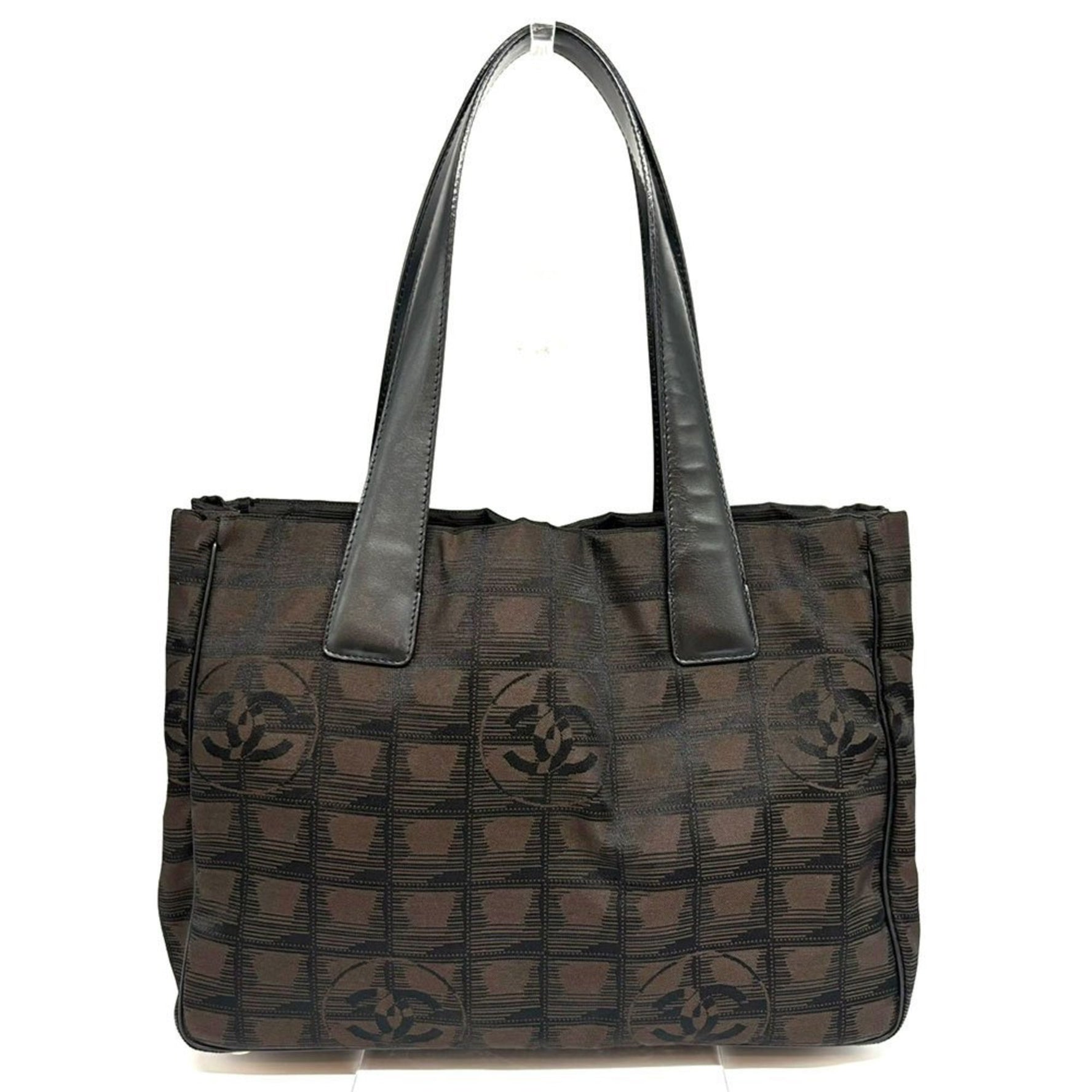Chanel New Travel Line PM Tote Bag Nylon Coco Mark