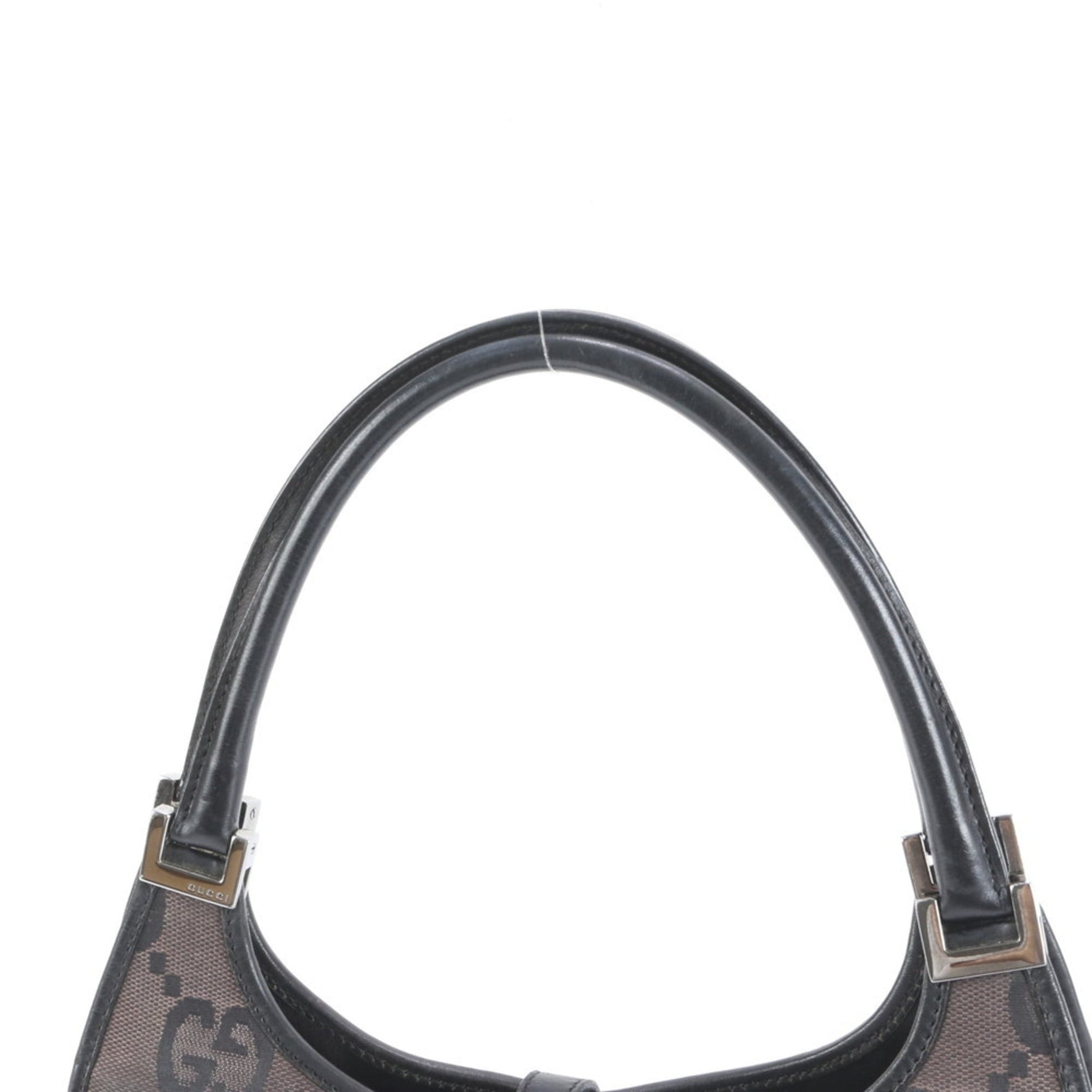 Gucci Jumbo GG Canvas Jackie 002 1068 Leather Shoulder Bag/Tote/Handbag