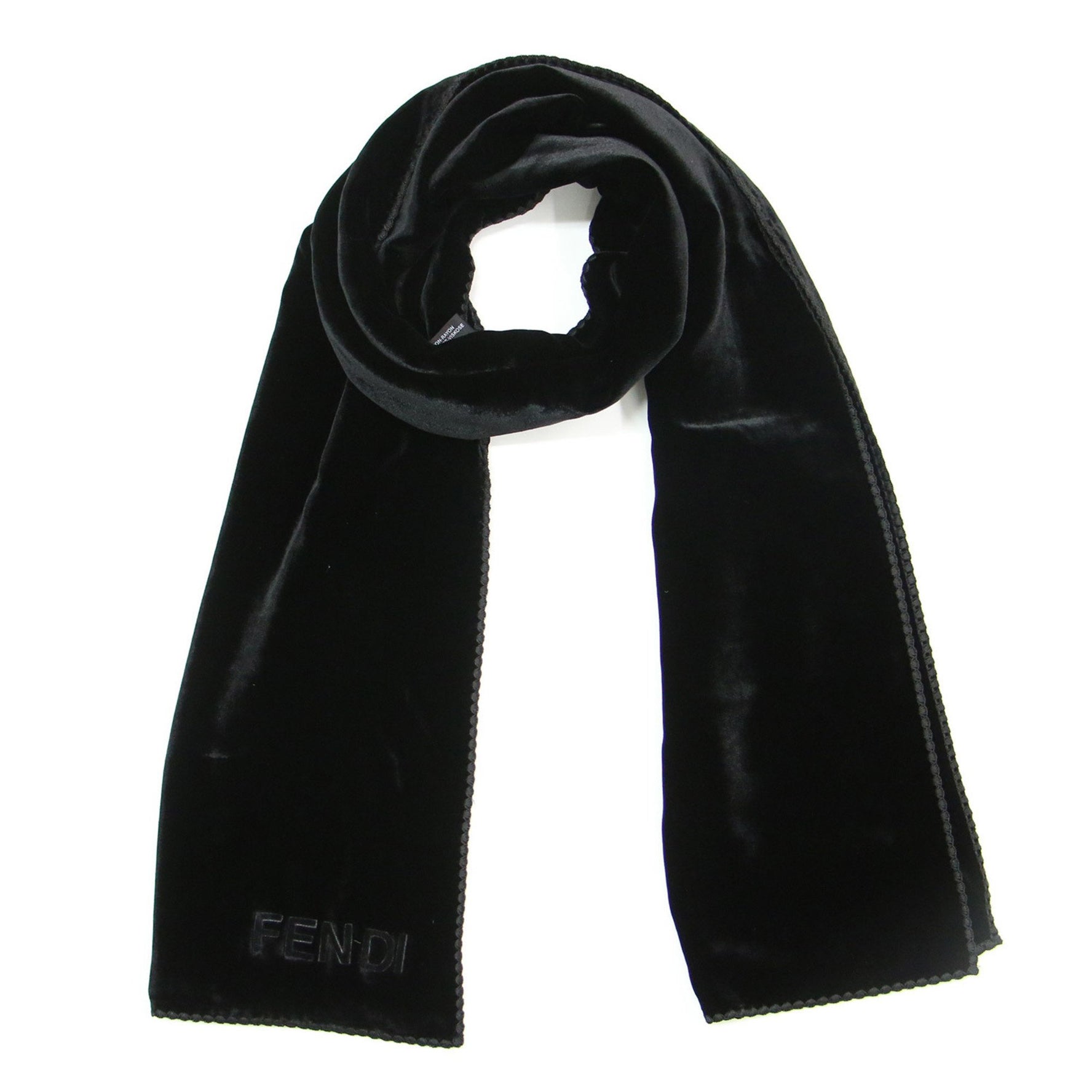 FENDI scarf, velvet, silk blend