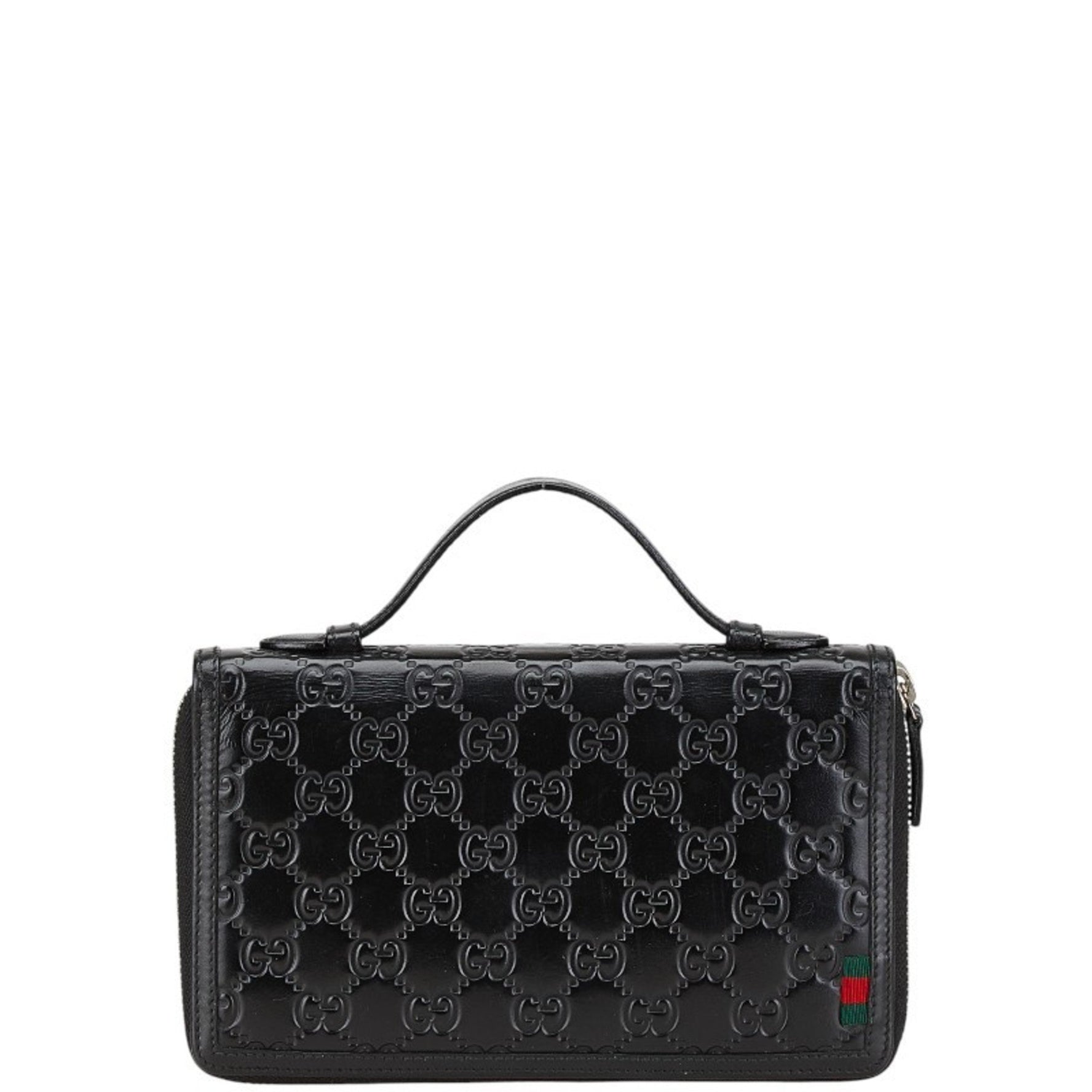 Gucci Guccissima Shelly Round Zip Wallet Long Leather