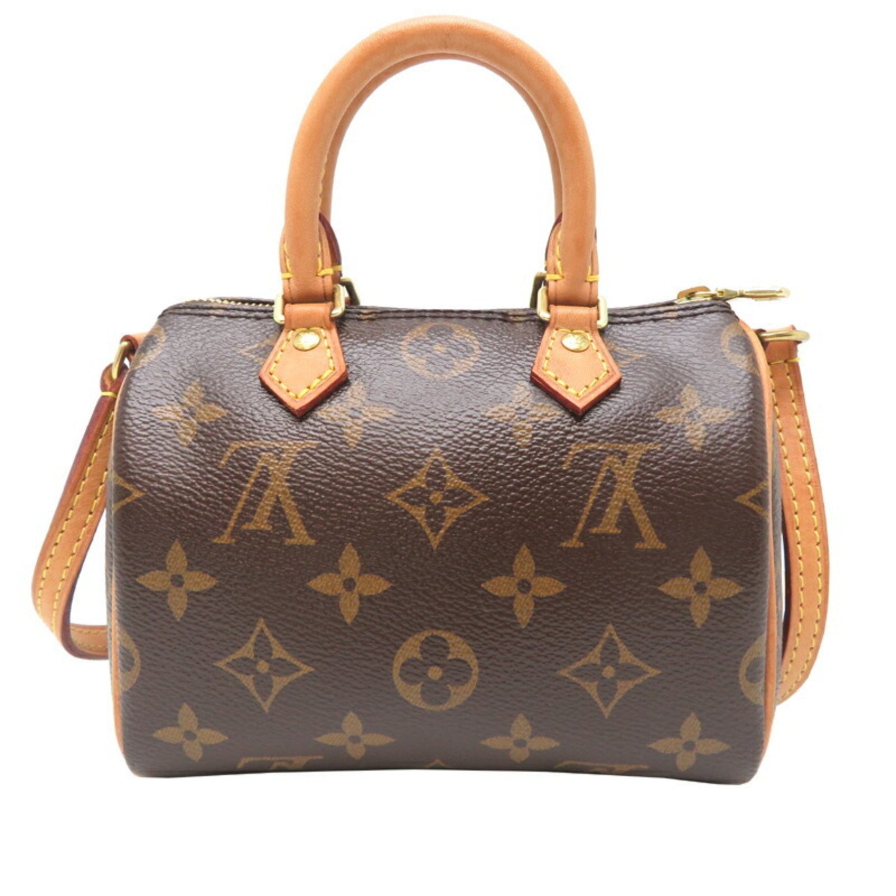 Louis Vuitton Nano Speedy Boston Bag Monogram Brown