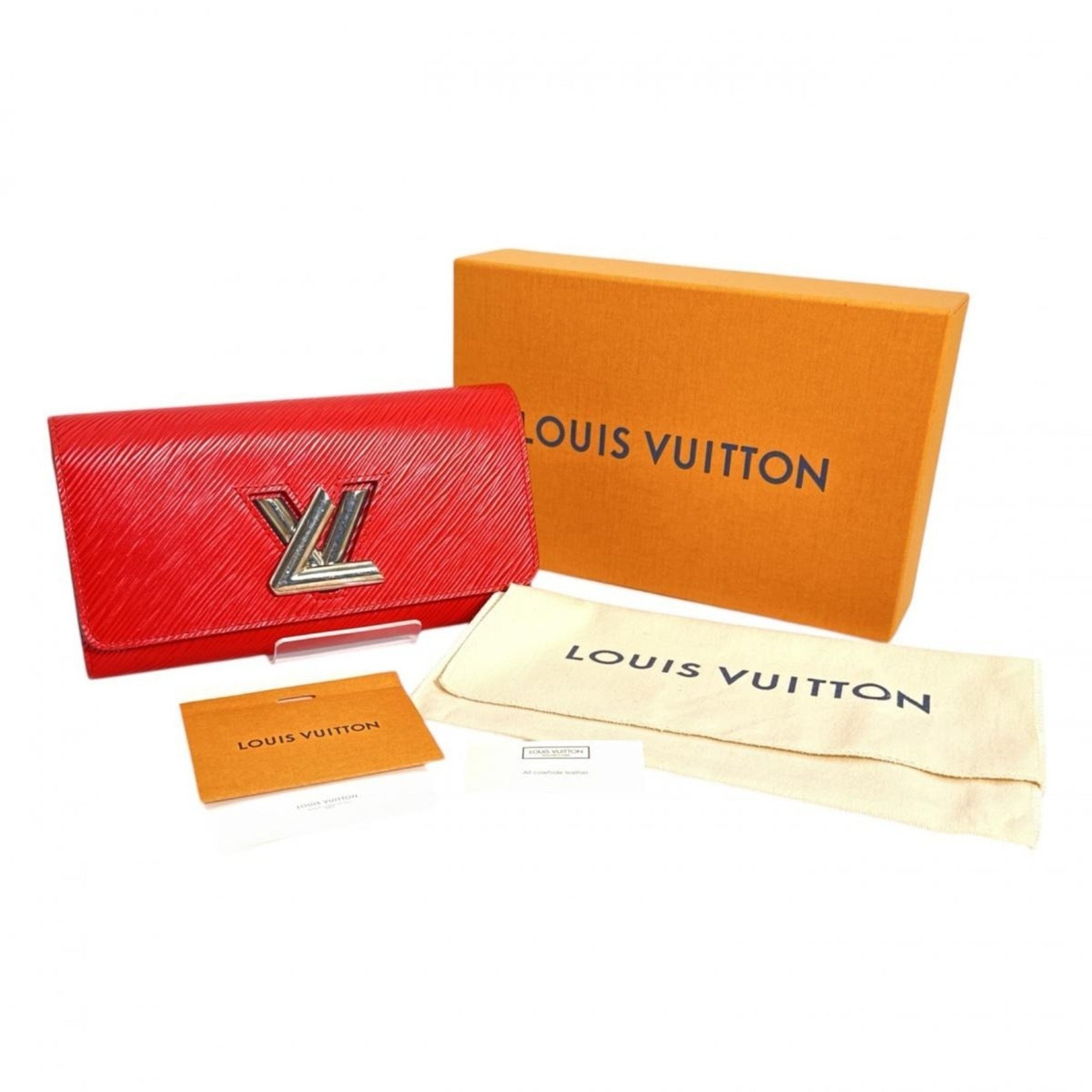 Louis Vuitton Long Wallet Epi Twist Leather Coquelicot