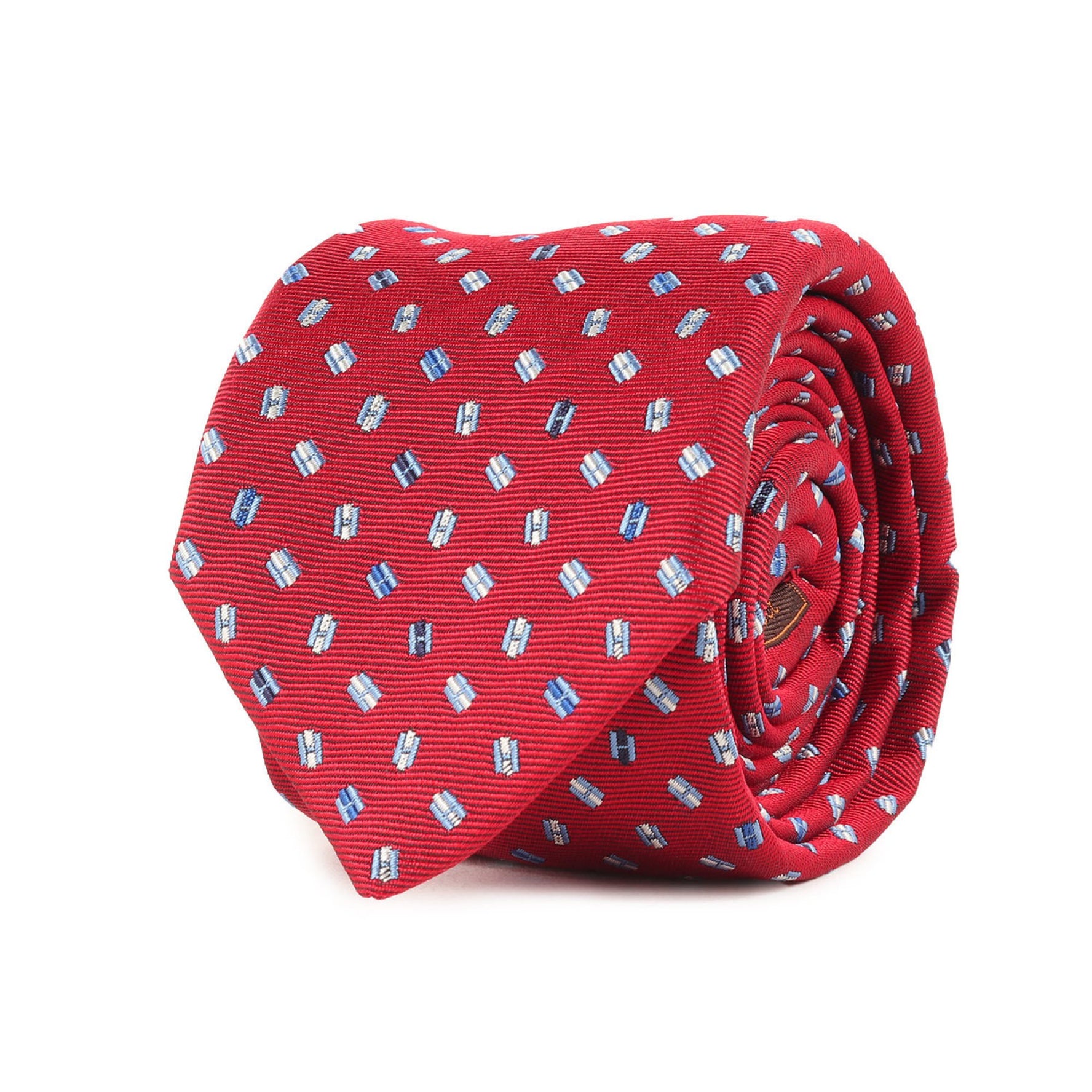 HERMES H Pegasus Silk Necktie, Burgundy, Luxury