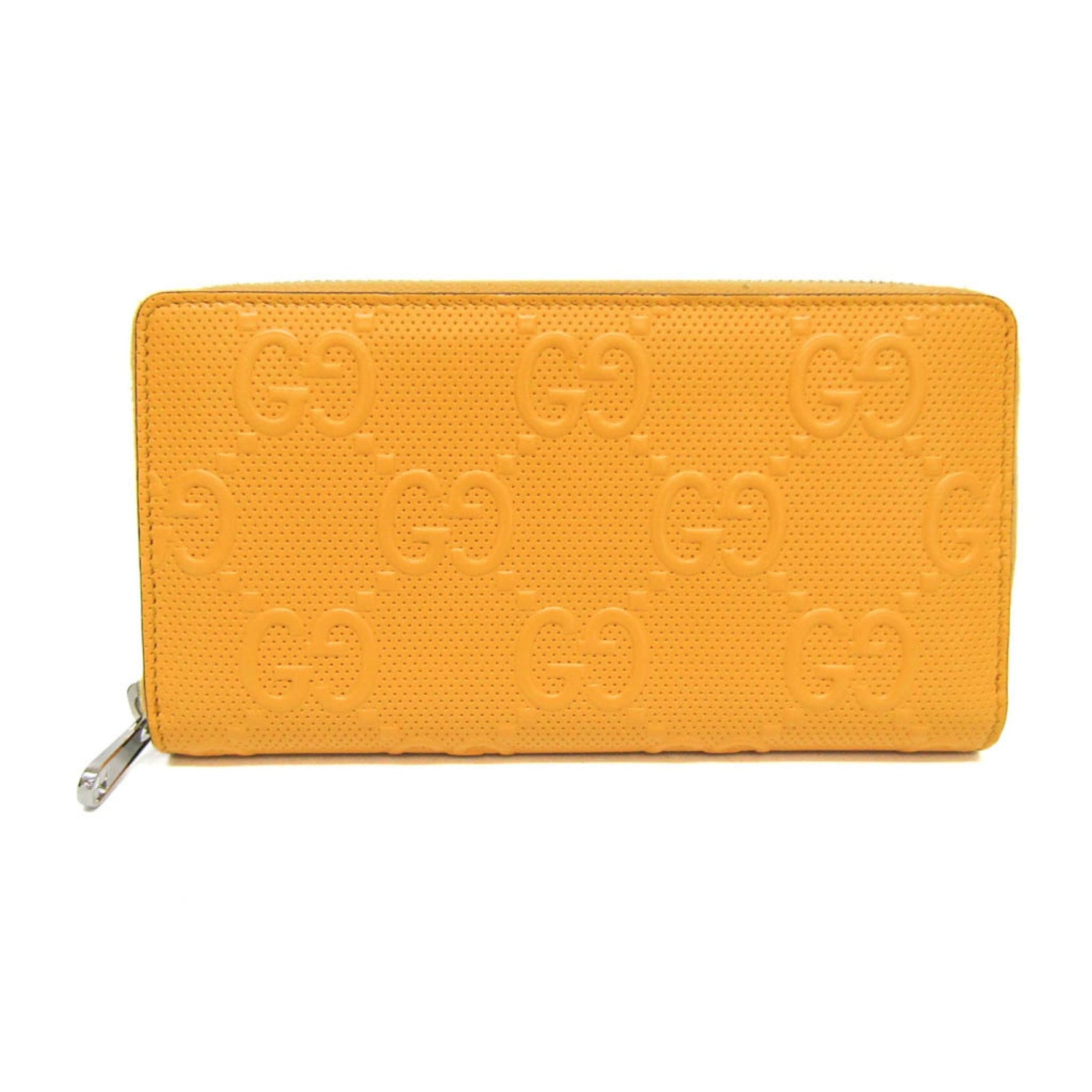 Gucci GG Embossed Men,Women Leather Long Wallet (bi-fold)