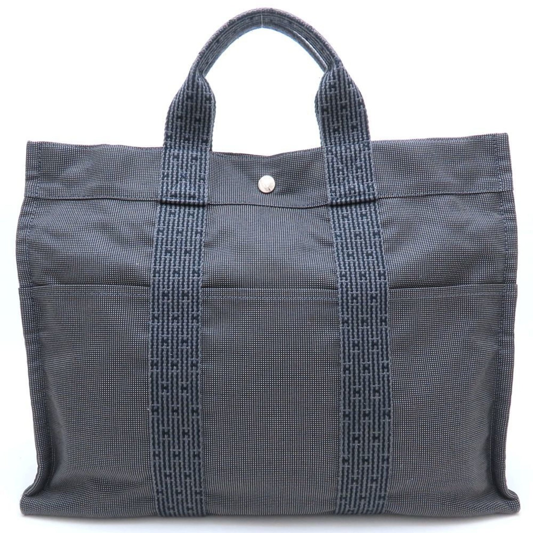 HERMES Air Line Tote MM Handbag in Nylon Canvas