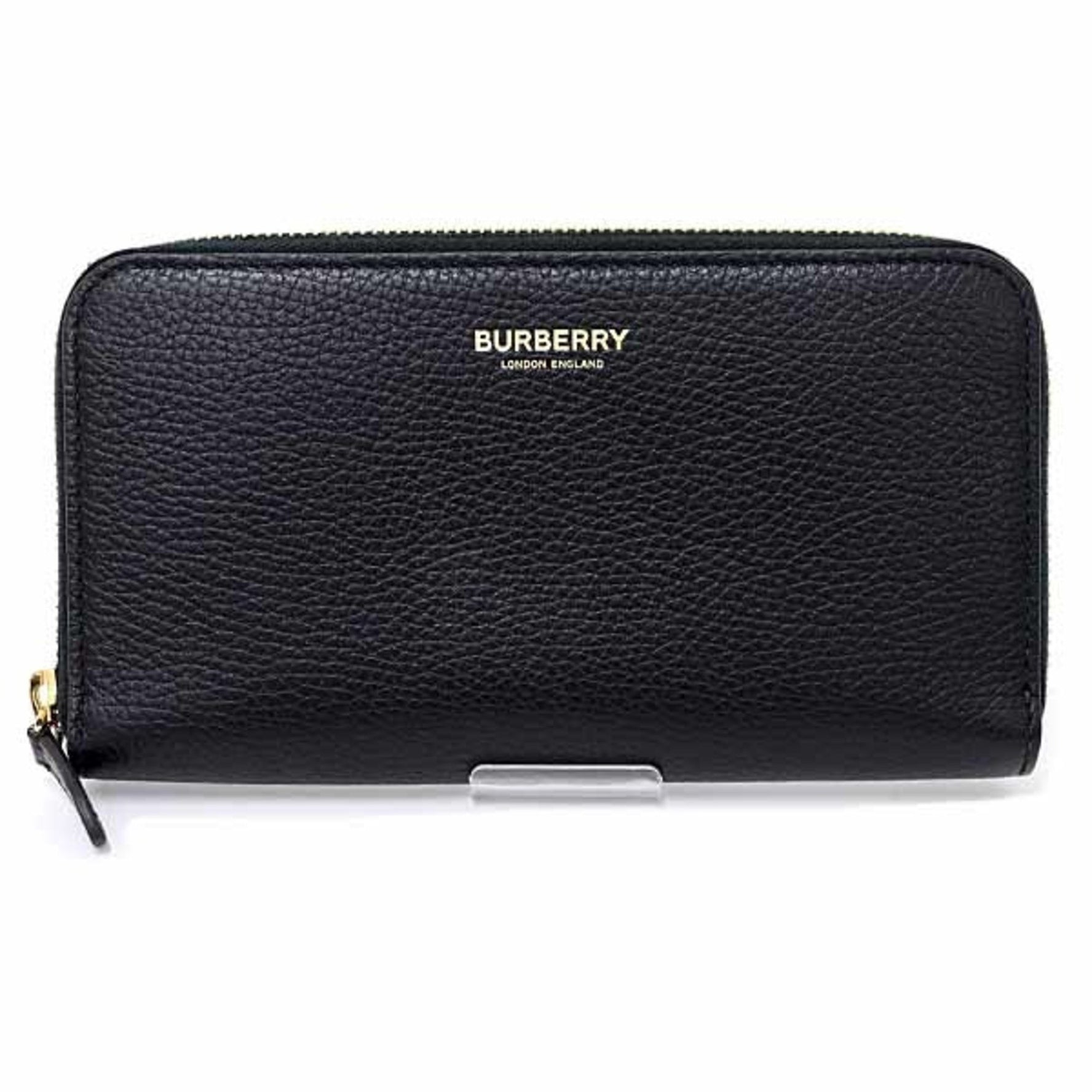 Burberry Round Long Wallet Leather Check