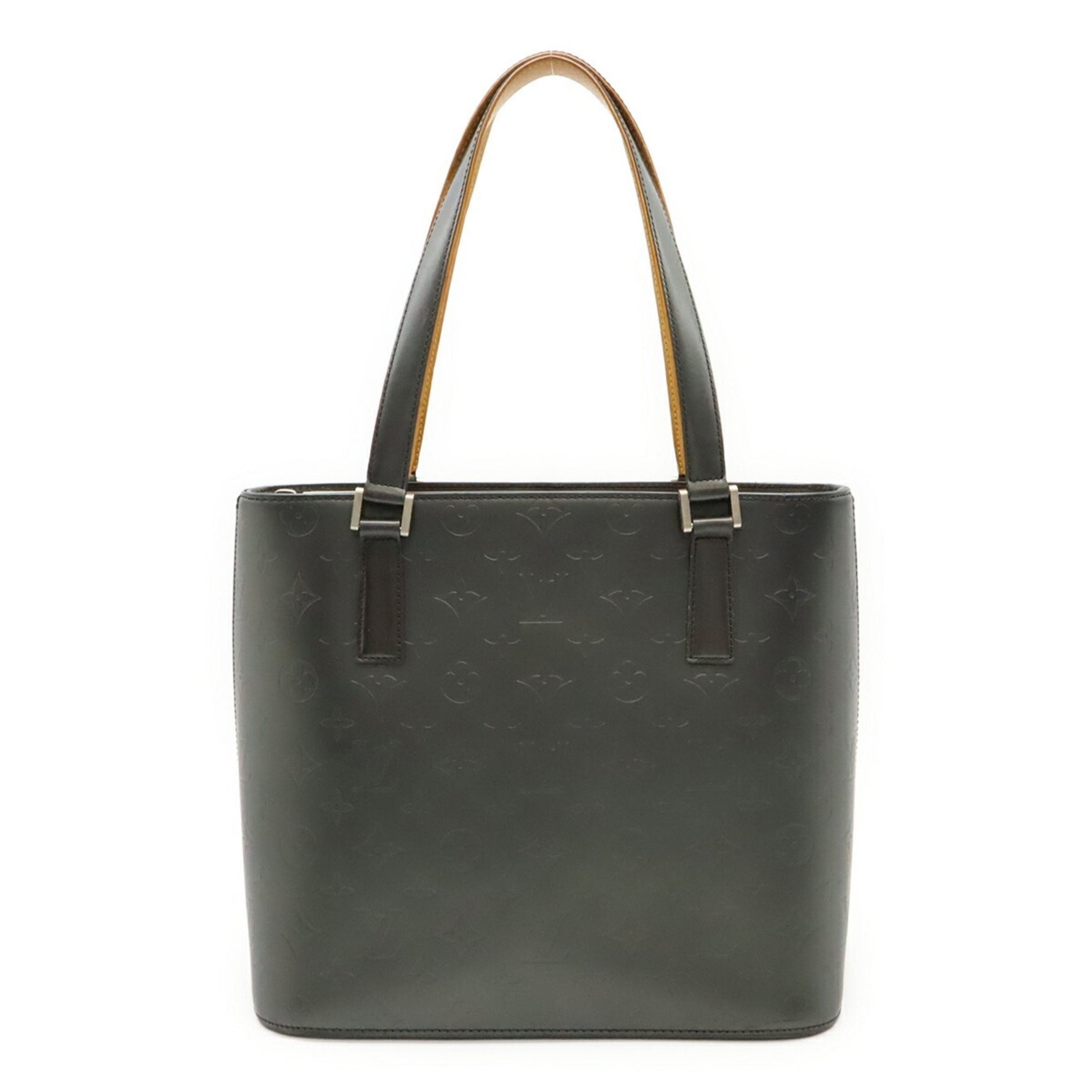 Louis Vuitton Monogram Matte Stockton Tote Bag/Shoulder Bag in Black Leather