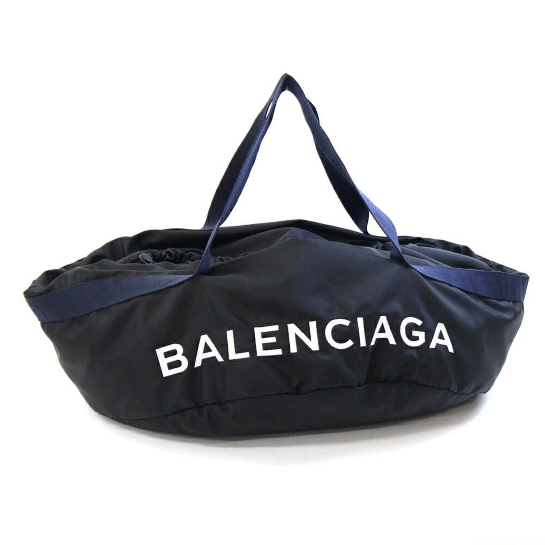 Balenciaga Boston Bag Wheels Black Navy Nylon Large Men's