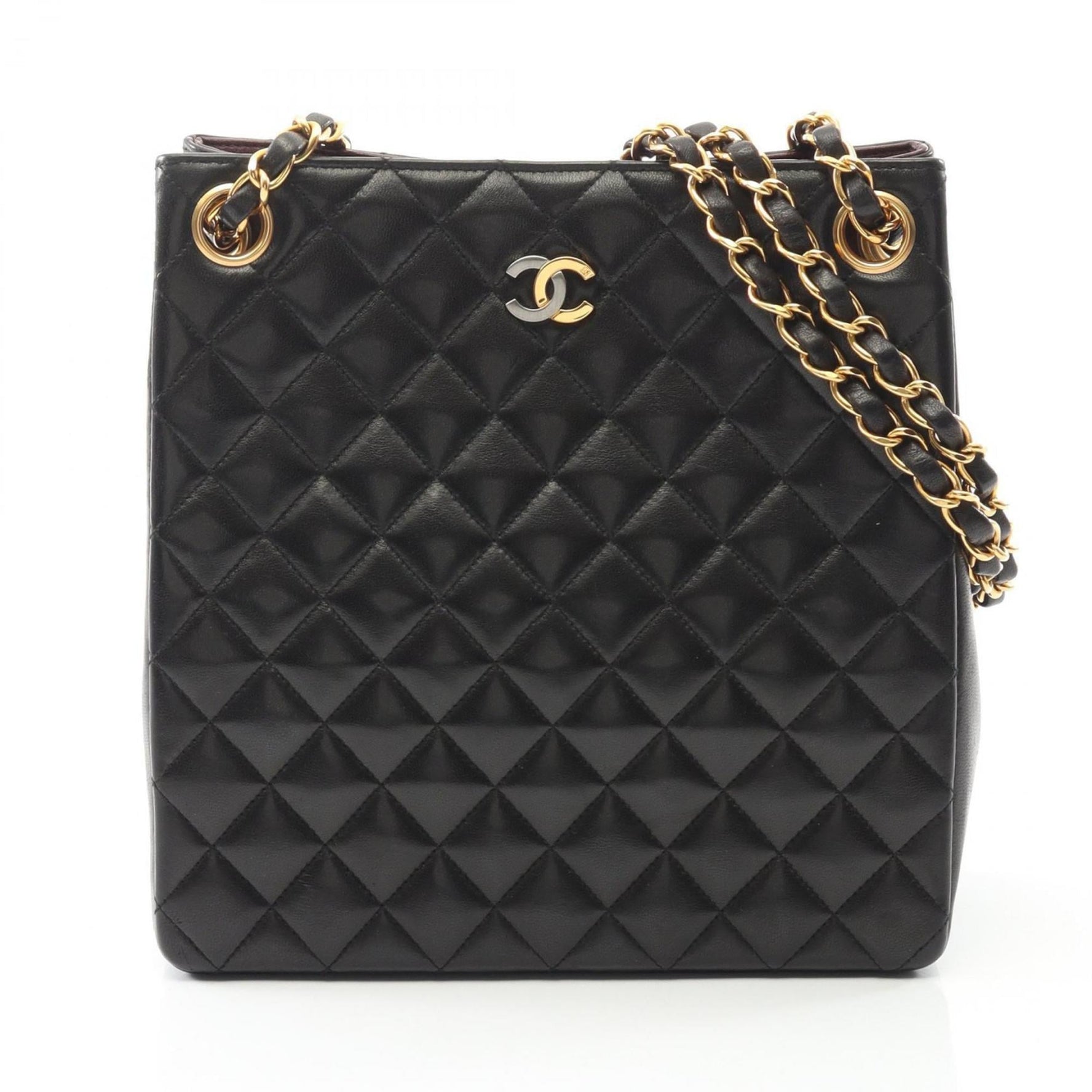 CHANEL Matelasse Tote Bag, Lambskin Leather