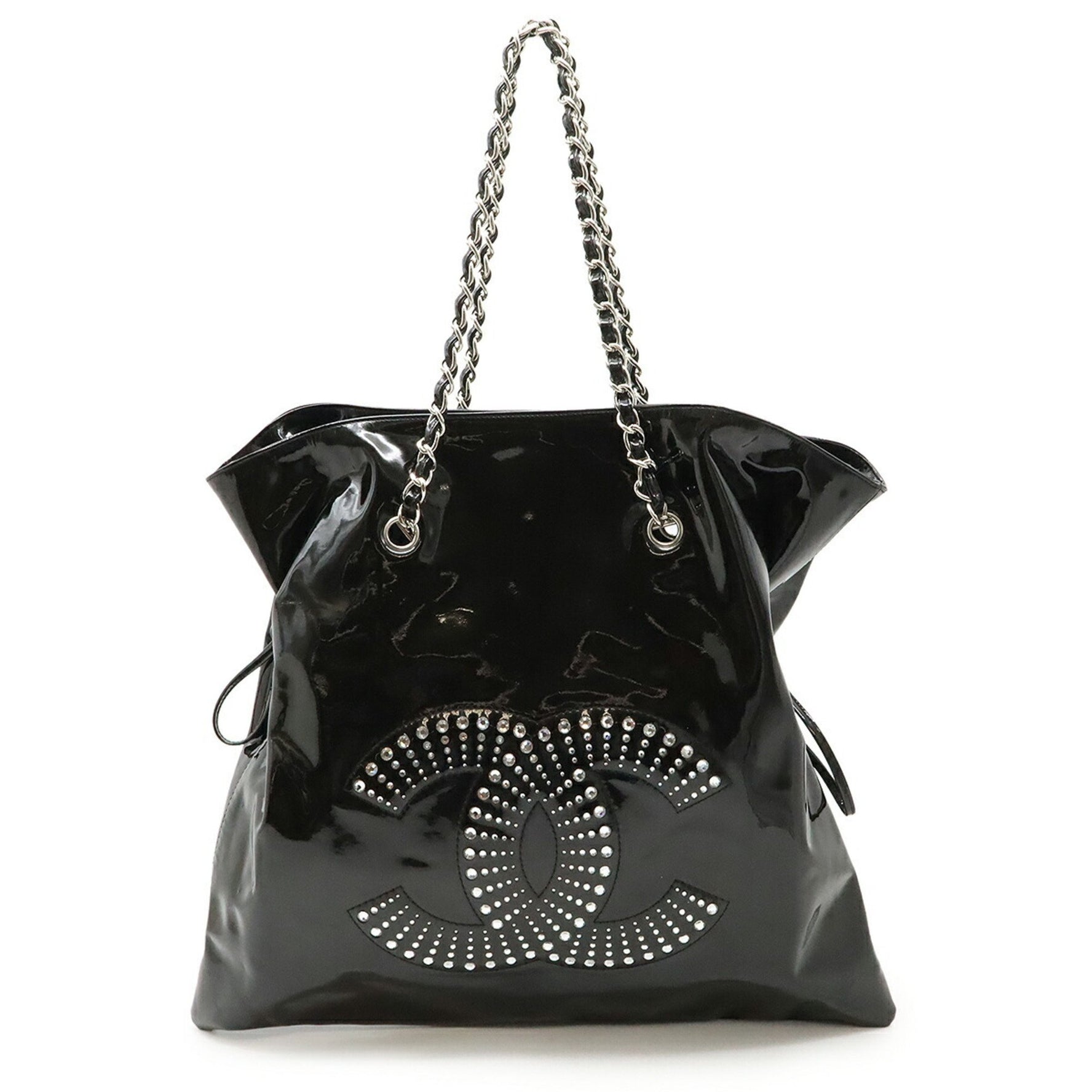 CHANEL Strass CC Bonbon Chain Tote with Coco Mark, Shoulder Bag, Enamel, 7741