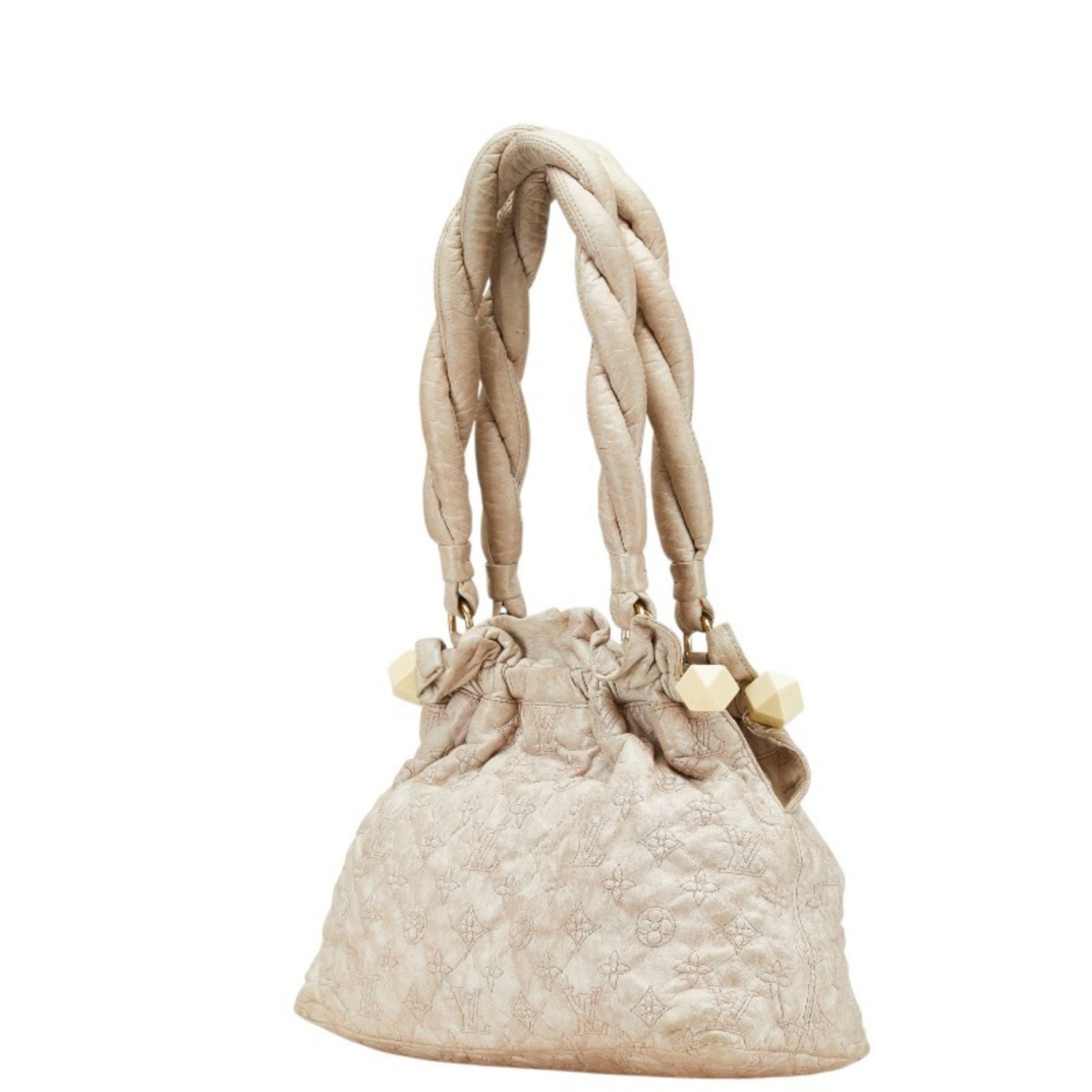 Louis Vuitton Monogram Olympe Stratus PM Shoulder Bag Ecru Beige Leather